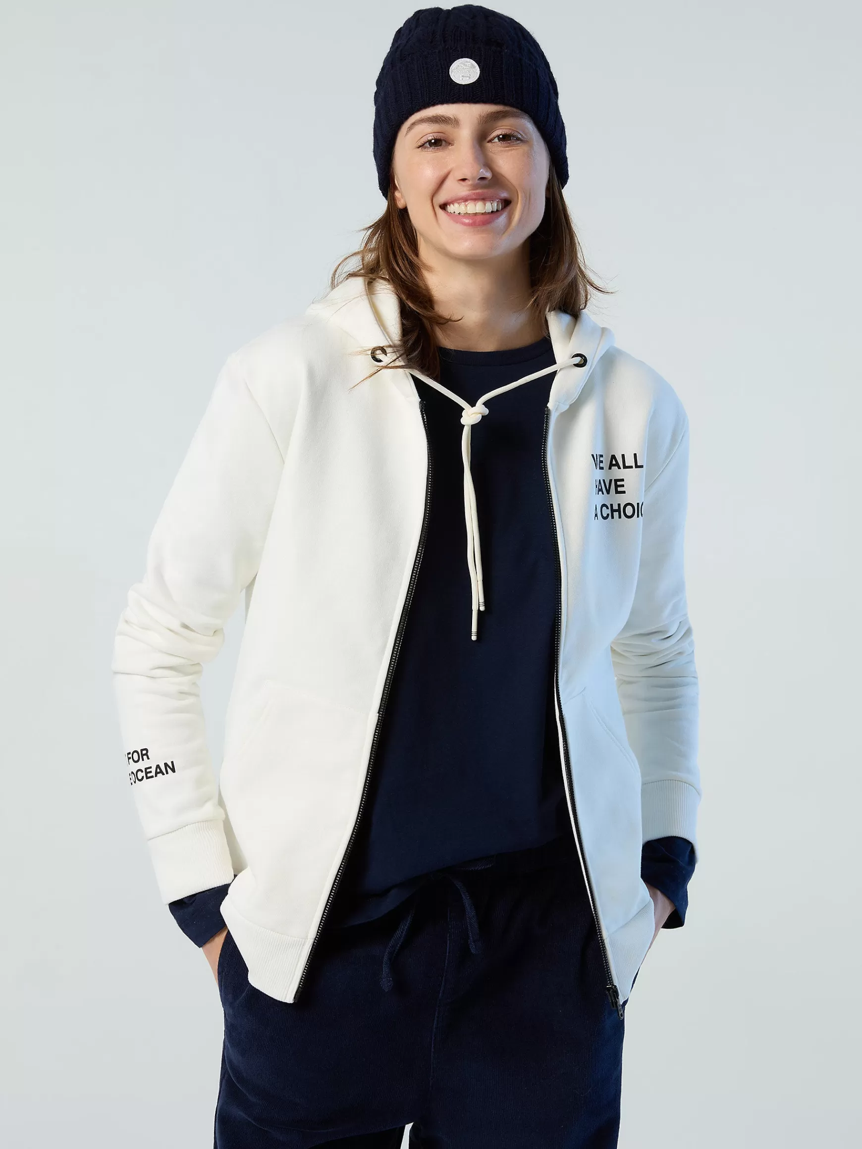 North Sails Felpa con cappuccio e zip>Donna Outlet | Felpe