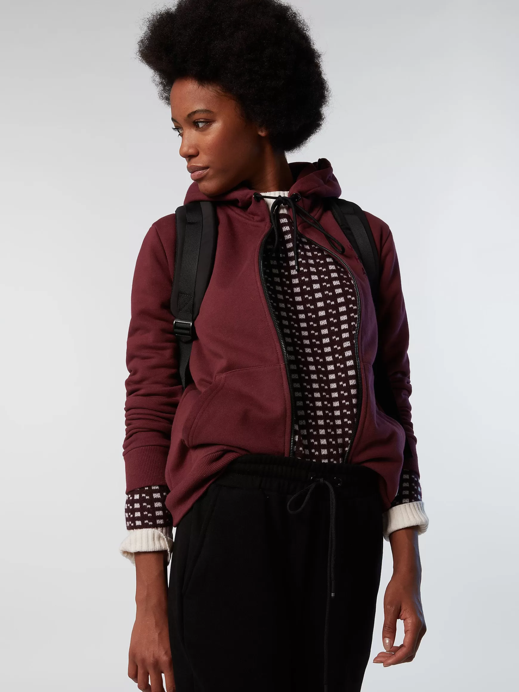 North Sails Felpa con cappuccio e zip>Donna Outlet | Felpe