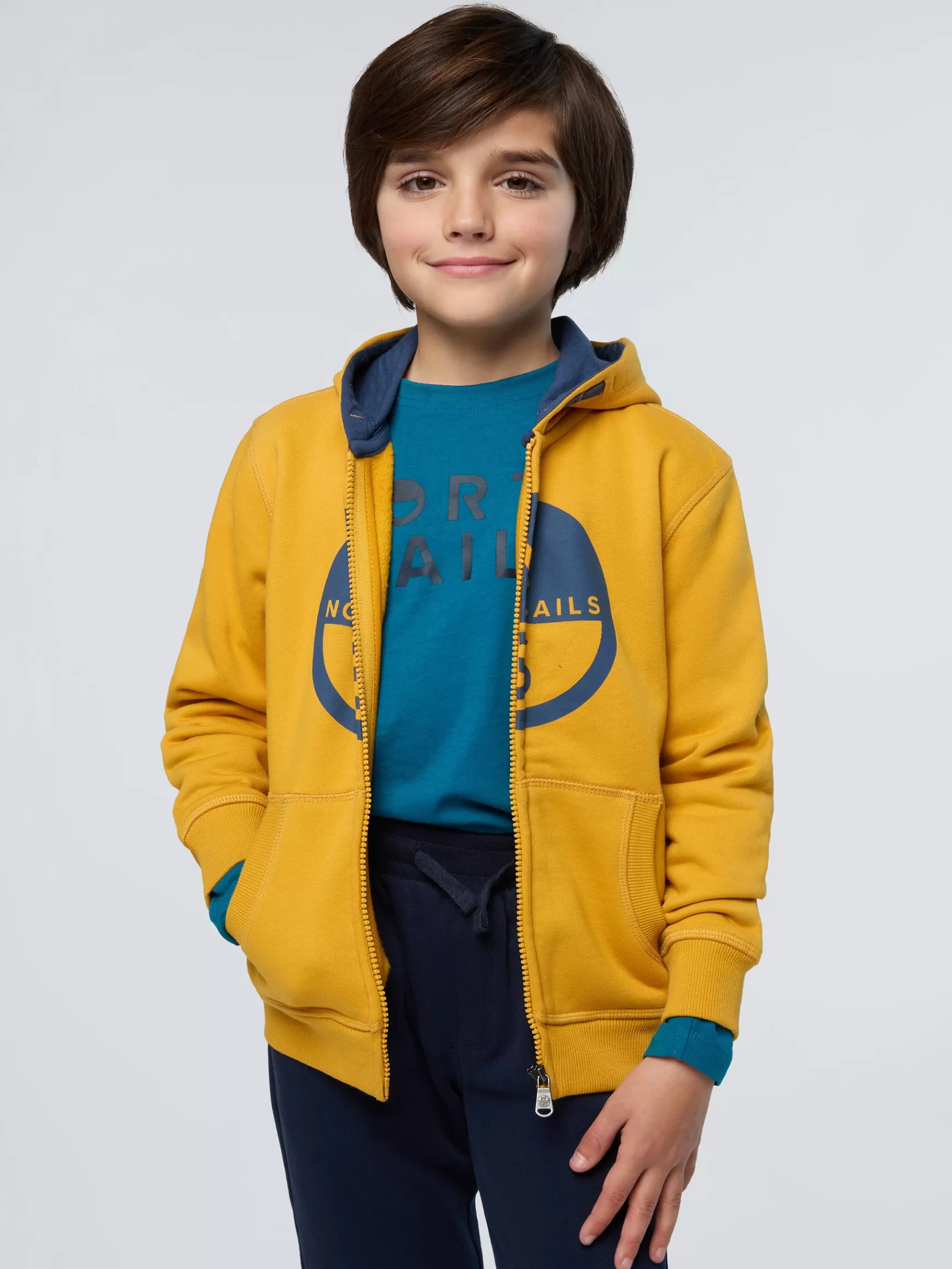 North Sails Felpa con cappuccio e zip> Felpe