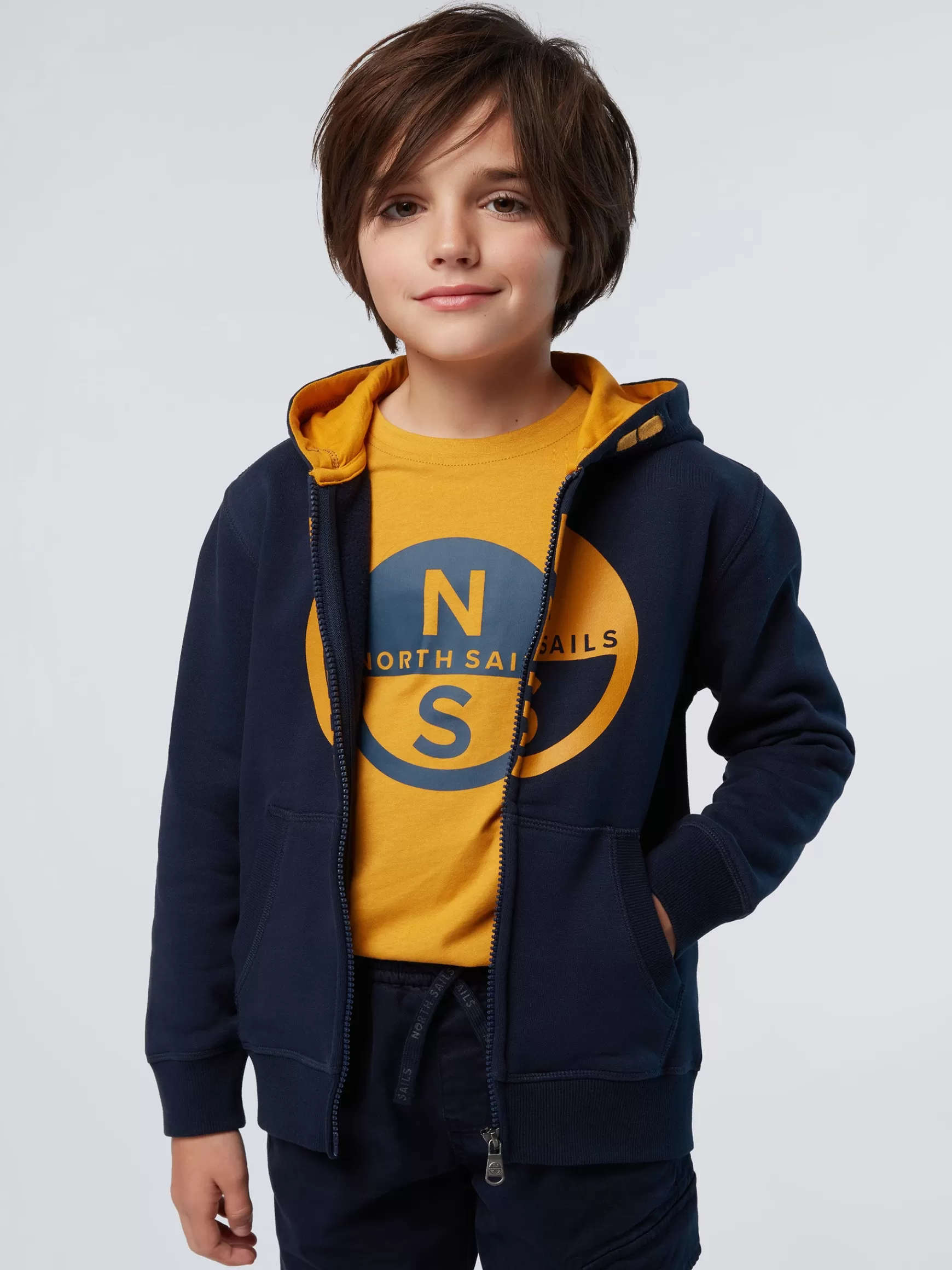 North Sails Felpa con cappuccio e zip> Felpe
