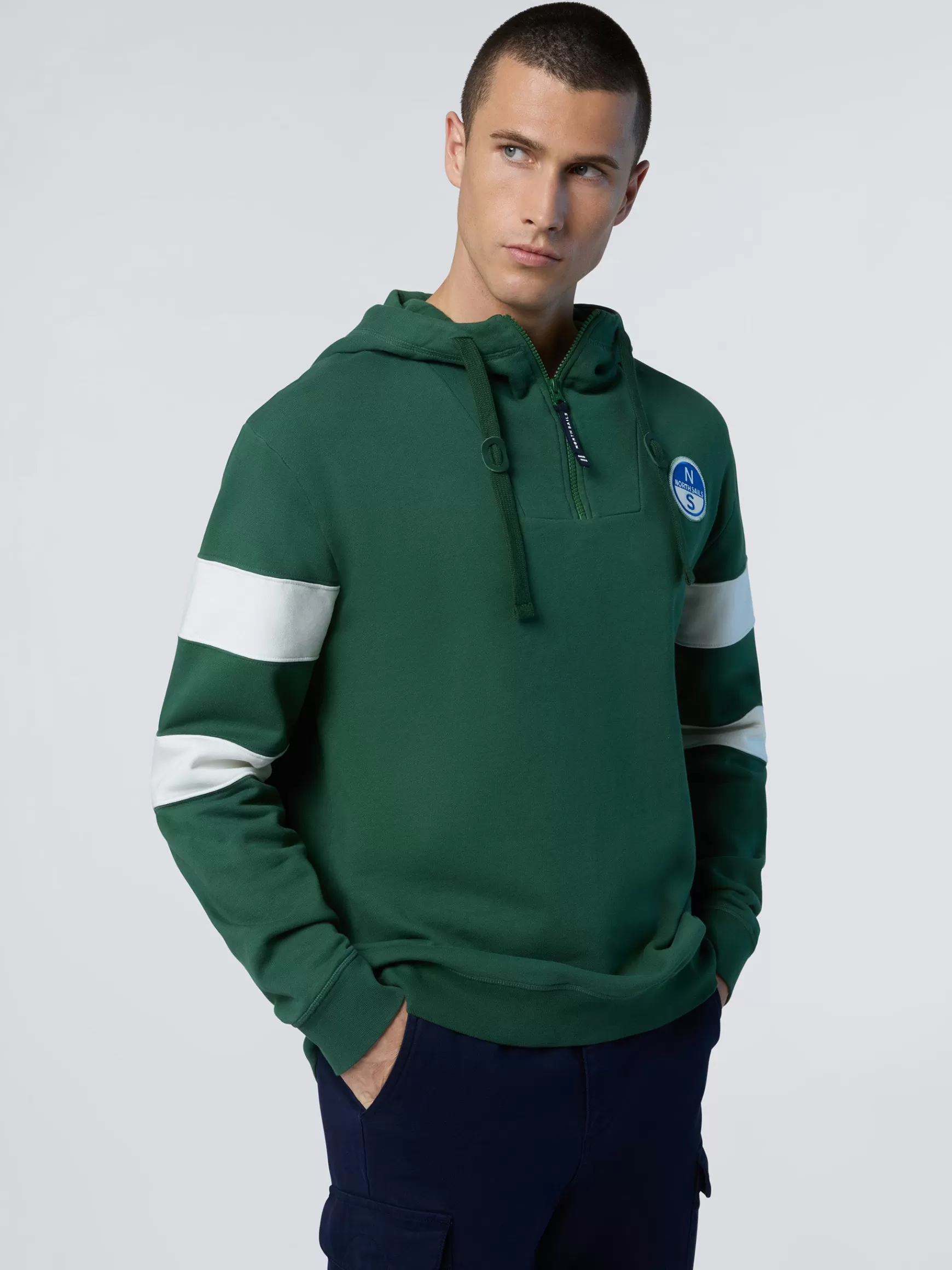 North Sails Felpa con cappuccio e zip>Uomo Felpe
