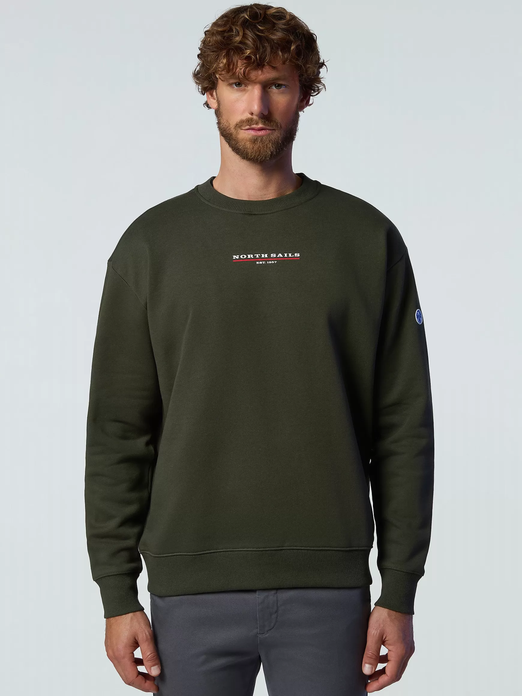 North Sails Felpa con logo in gomma>Uomo Outlet | Felpe