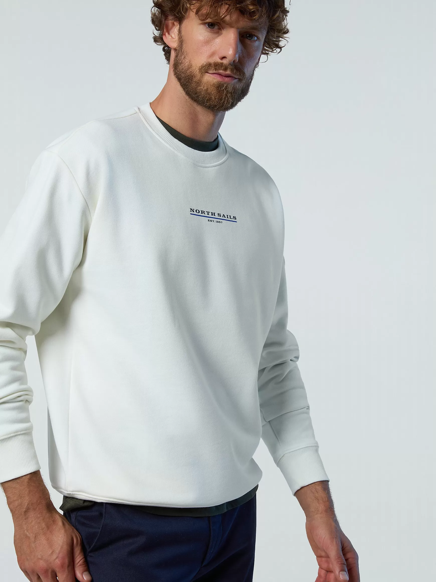 North Sails Felpa con logo in gomma>Uomo Outlet | Felpe