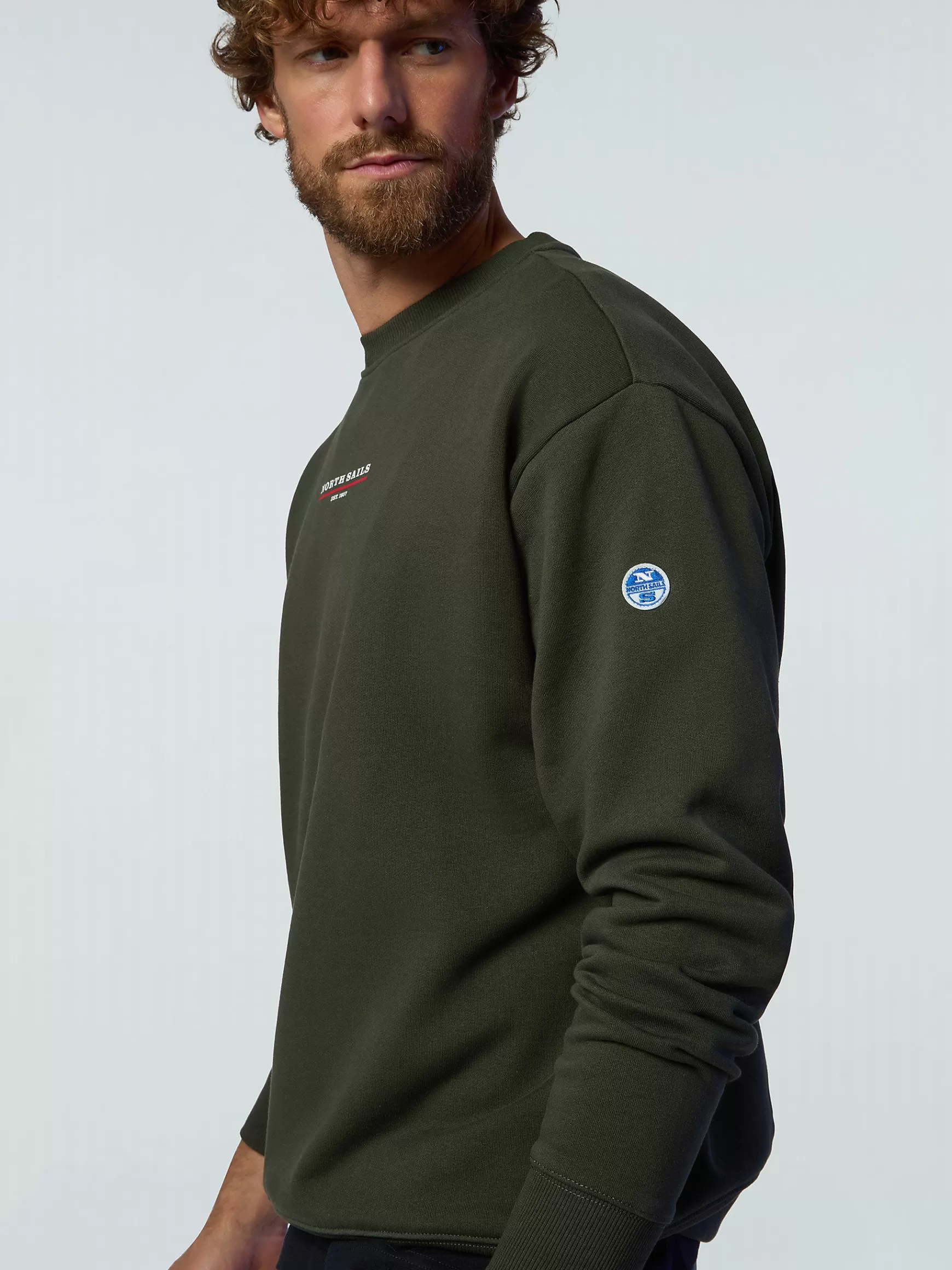 North Sails Felpa con logo in gomma>Uomo Outlet | Felpe