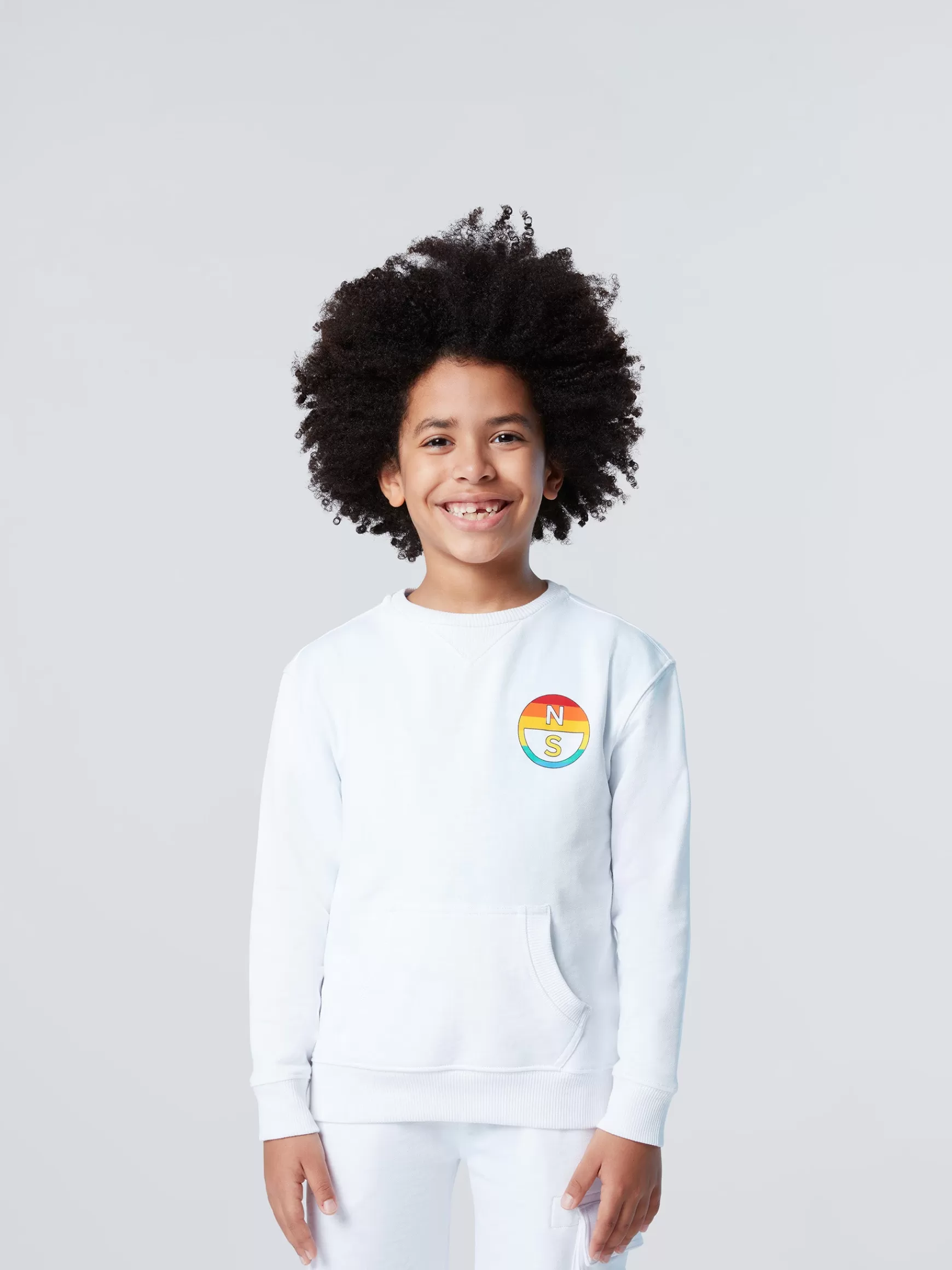 North Sails Felpa con stampa arcobaleno> Outlet