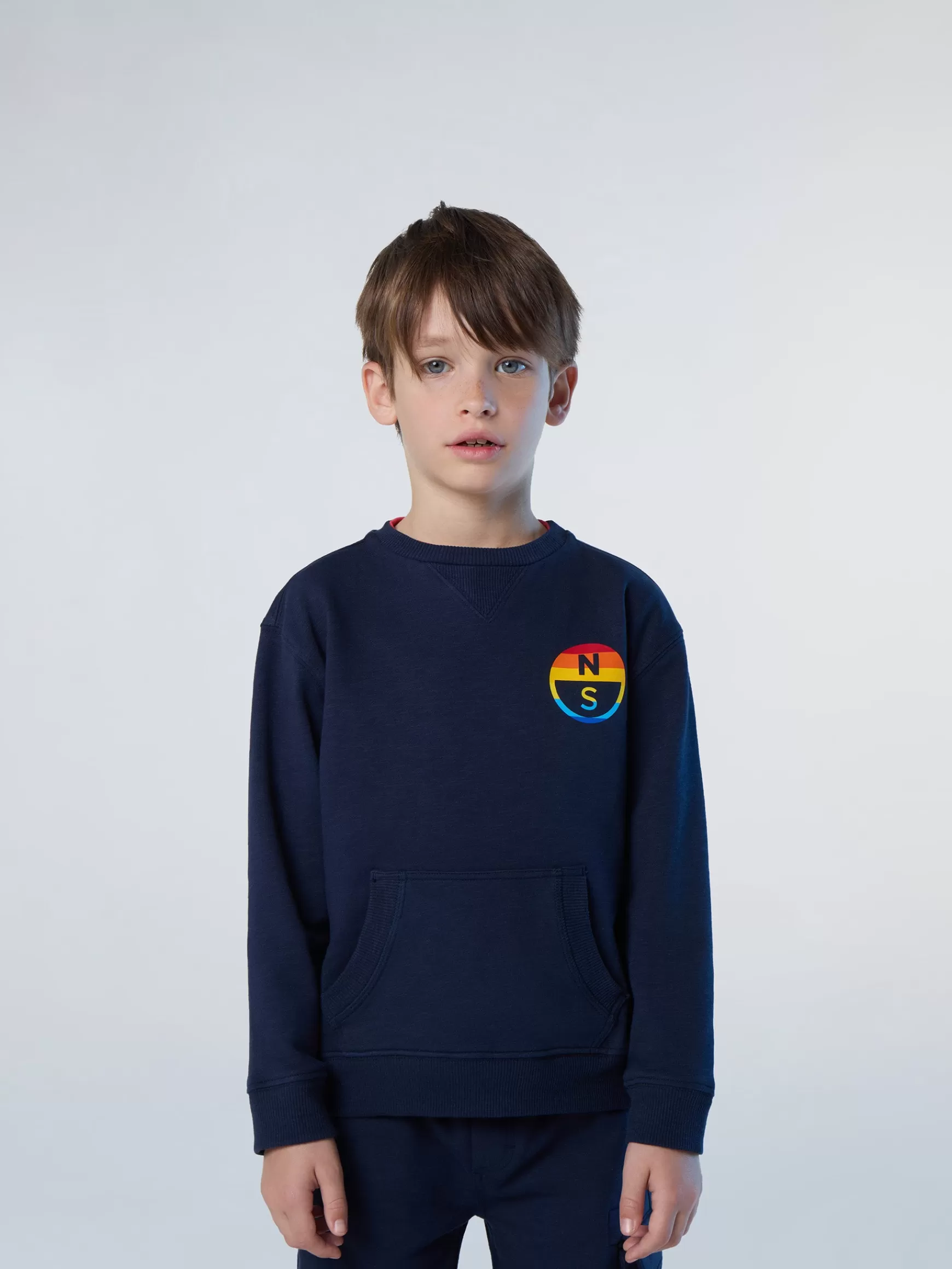 North Sails Felpa con stampa arcobaleno> Outlet