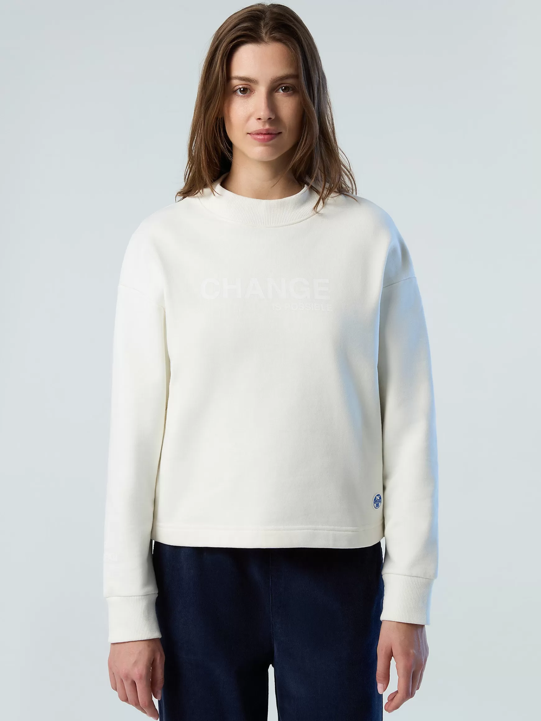North Sails Felpa con stampa lettering>Donna Outlet | Felpe