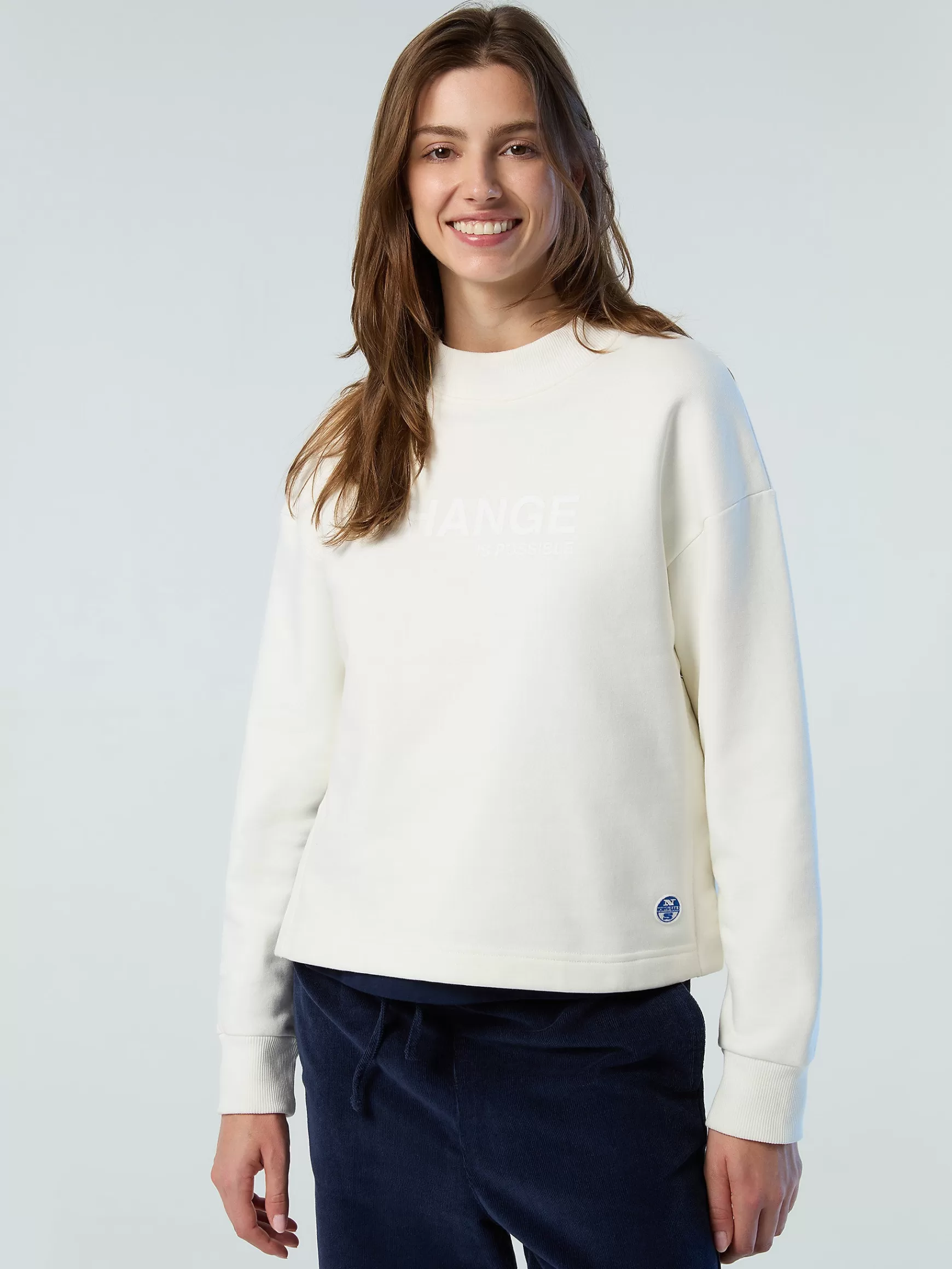 North Sails Felpa con stampa lettering>Donna Outlet | Felpe
