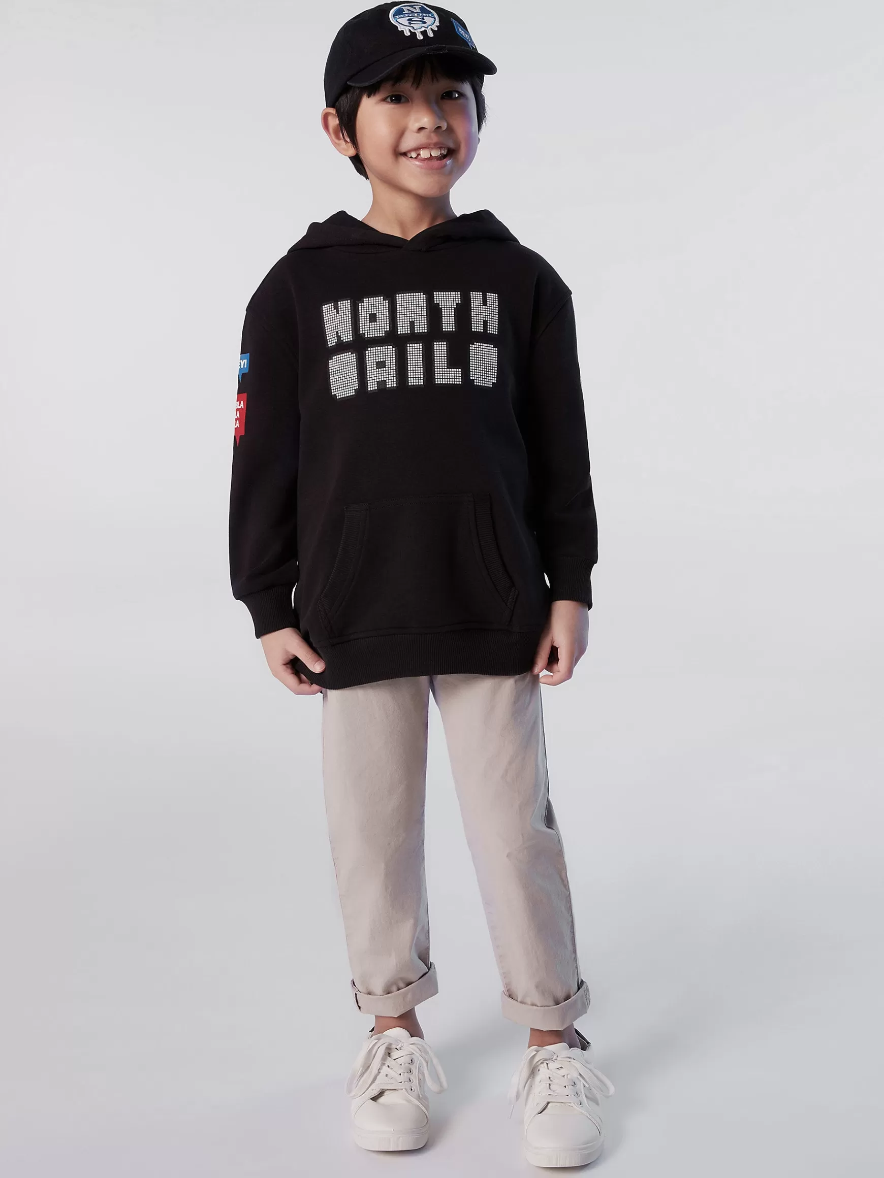 North Sails Felpa con stampa pixel> Outlet