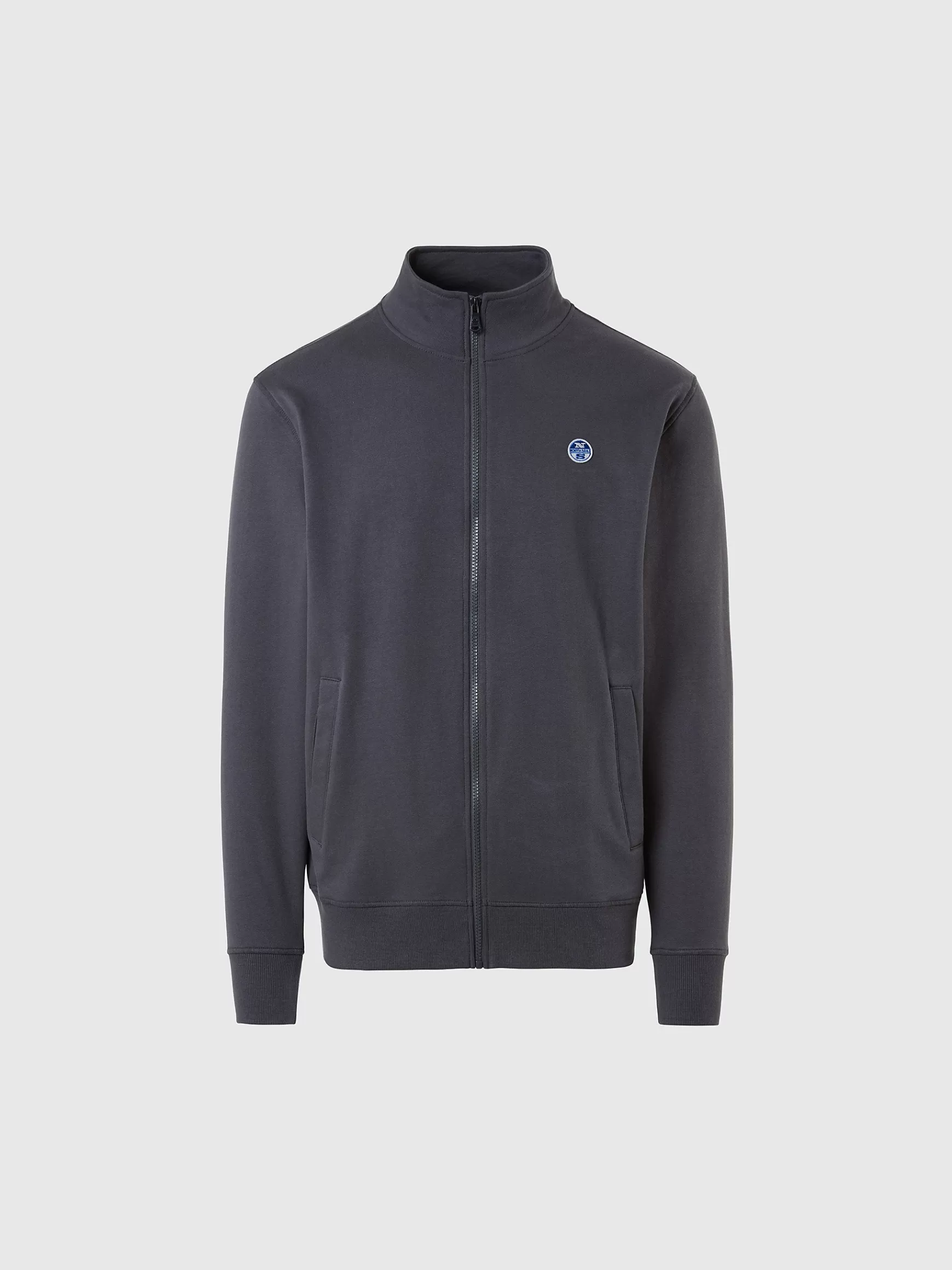 North Sails Felpa con zip in cotone>Uomo Outlet | Felpe