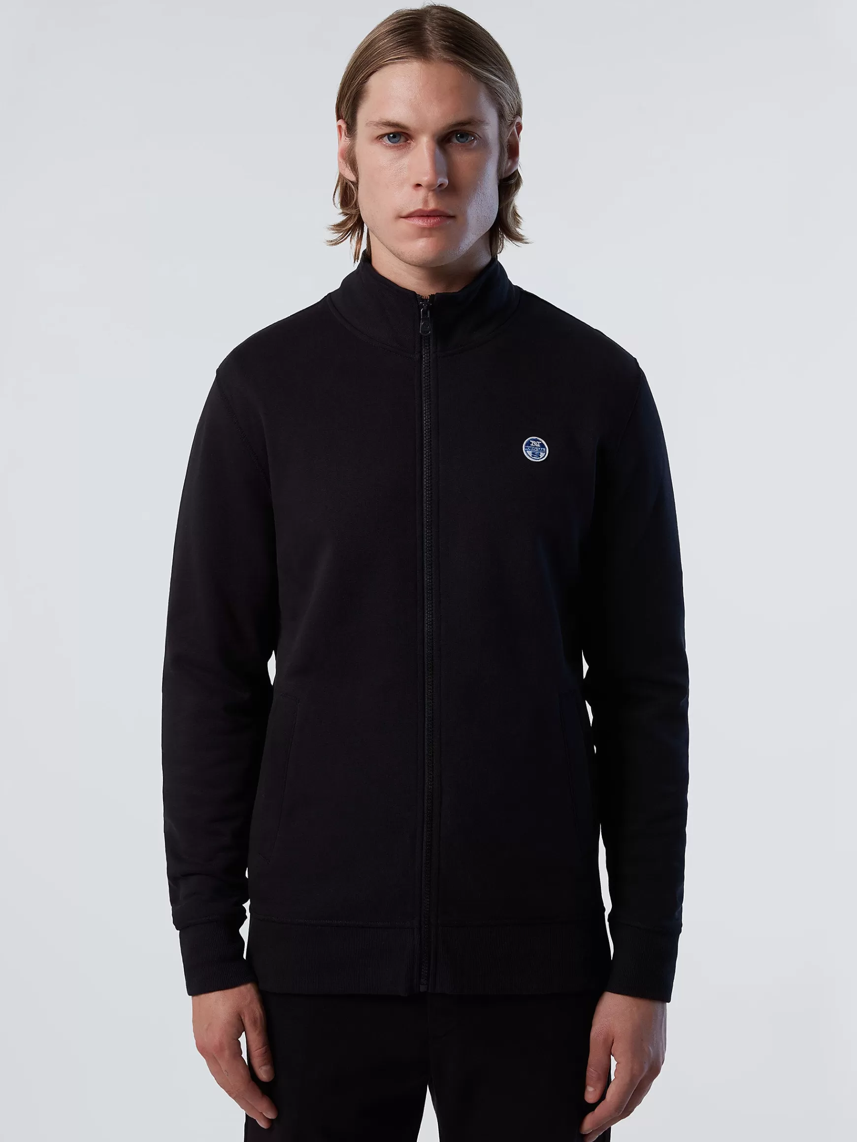 North Sails Felpa con zip in cotone>Uomo Outlet | Felpe