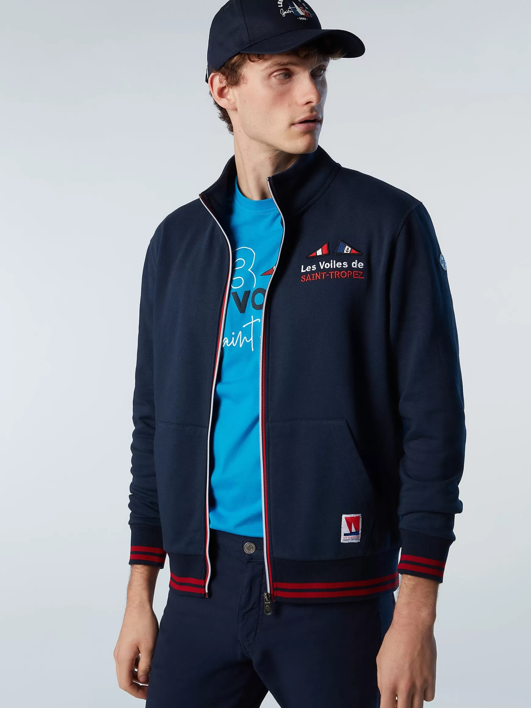 North Sails Felpa con zip Saint-Tropez>Uomo Outlet | Felpe