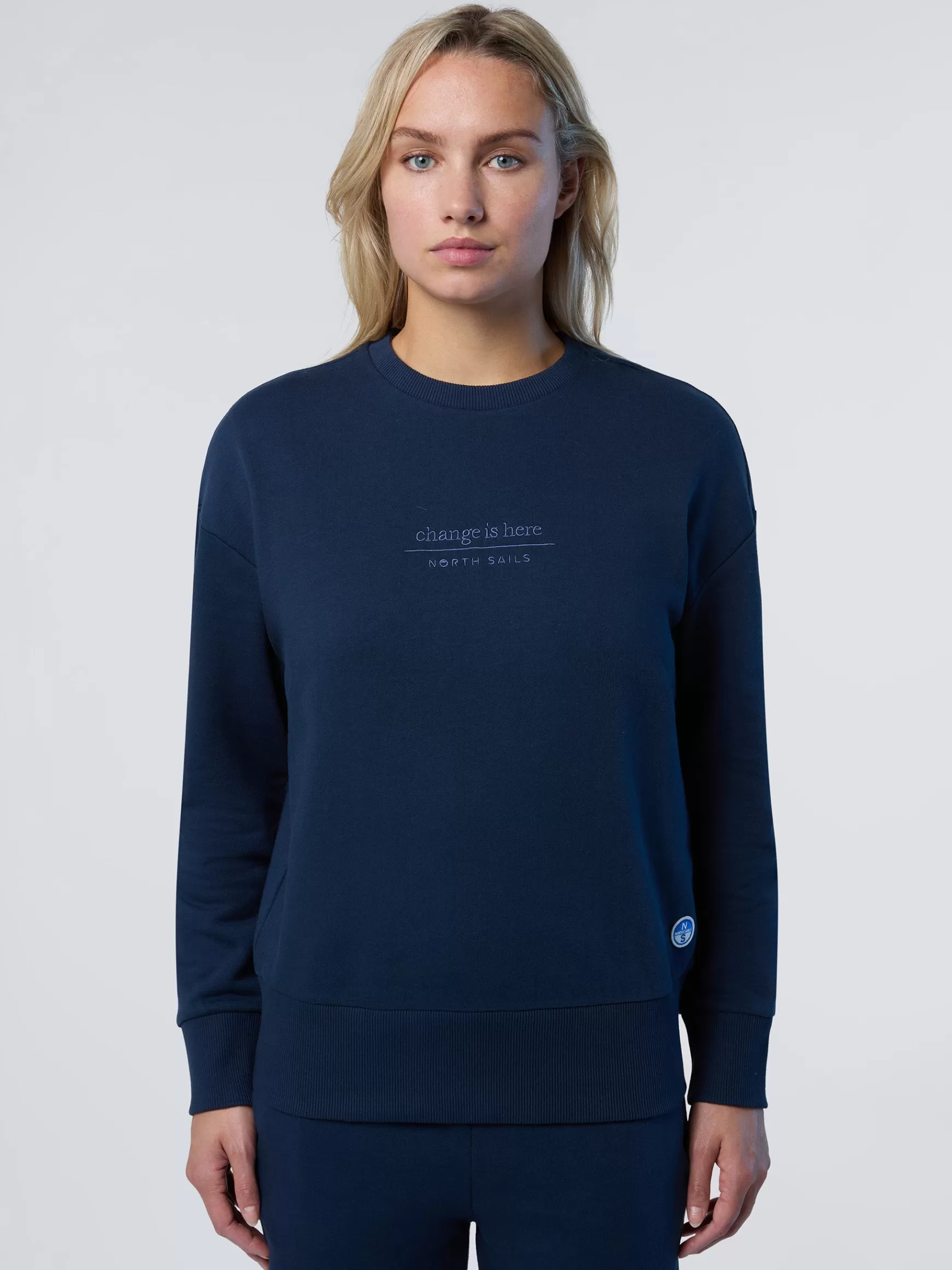 North Sails Felpa girocollo con ricamato>Donna Shop By Look | Felpe