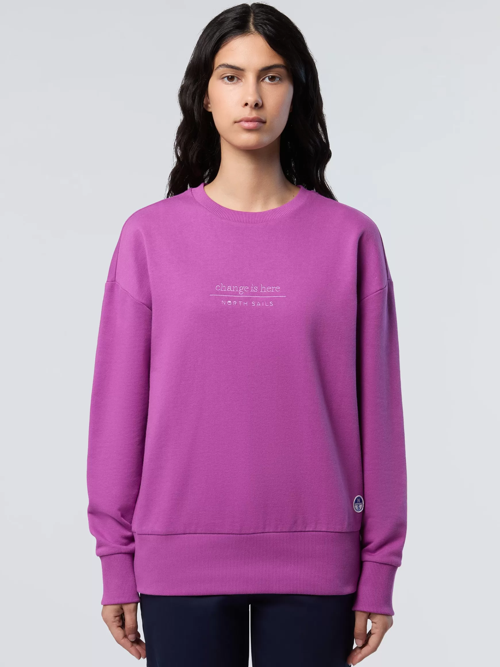 North Sails Felpa girocollo con ricamato>Donna Shop By Look | Felpe