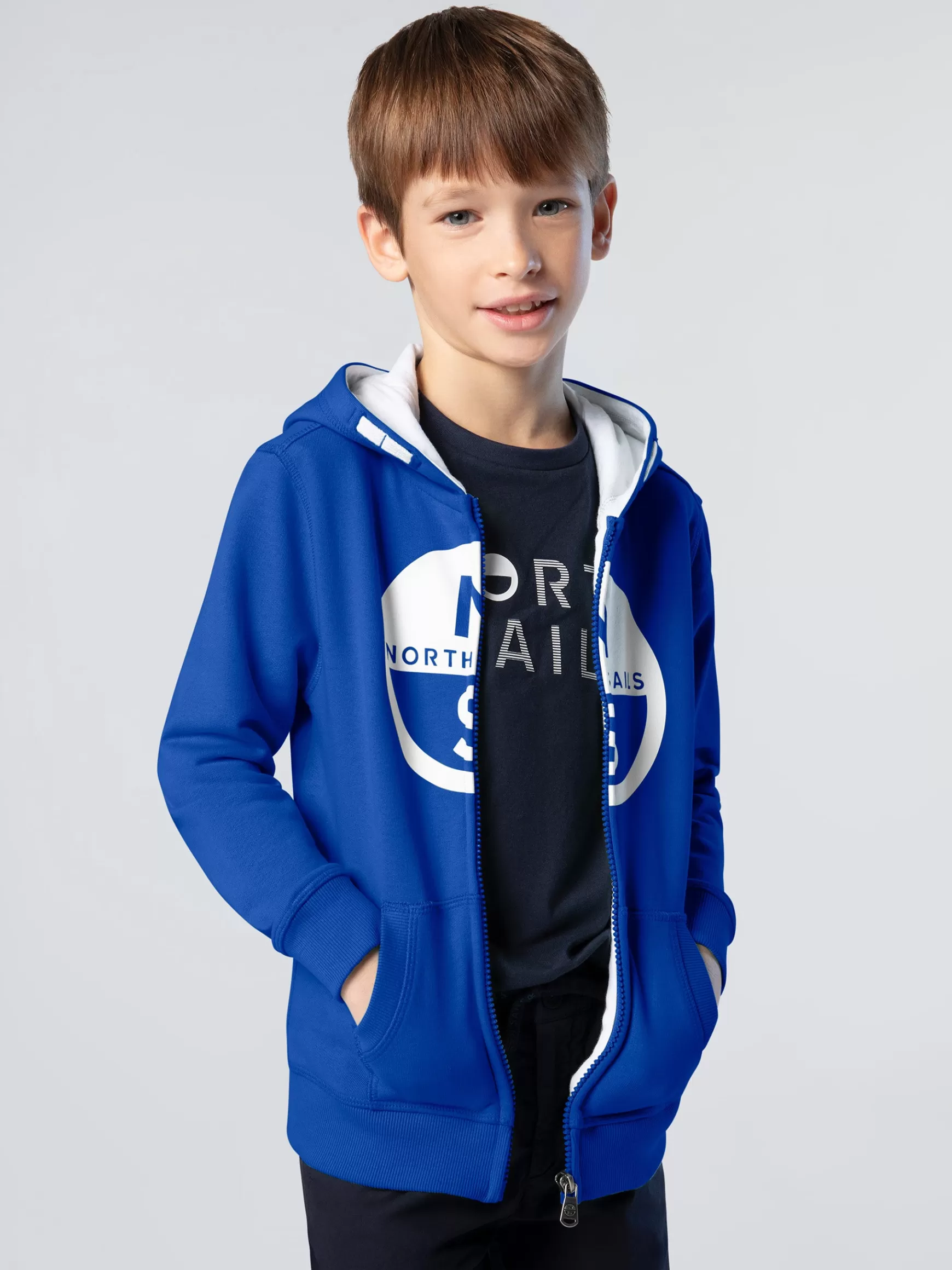 North Sails Felpa hoodie con maxi logo> Outlet