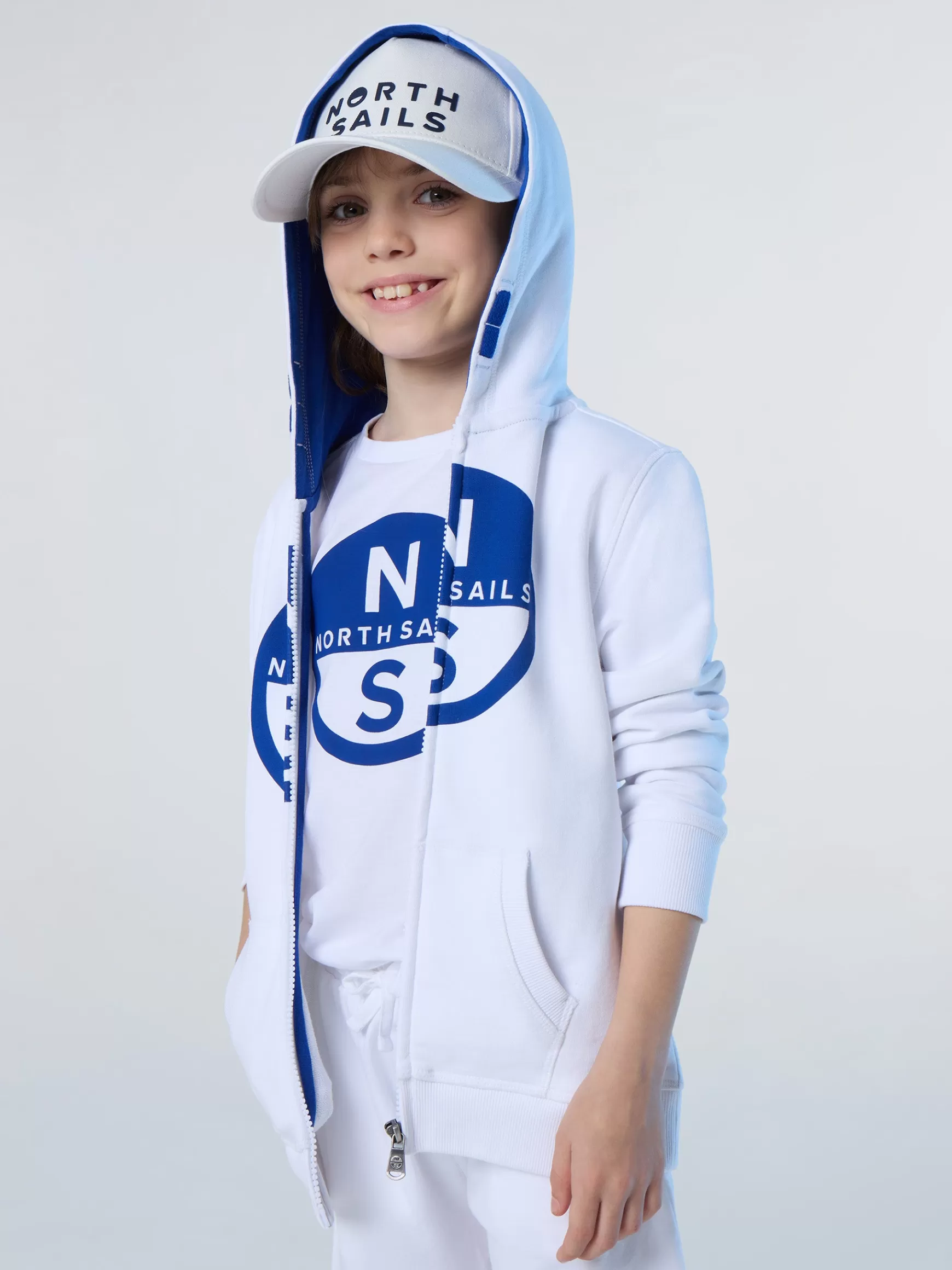 North Sails Felpa hoodie con maxi logo> Outlet