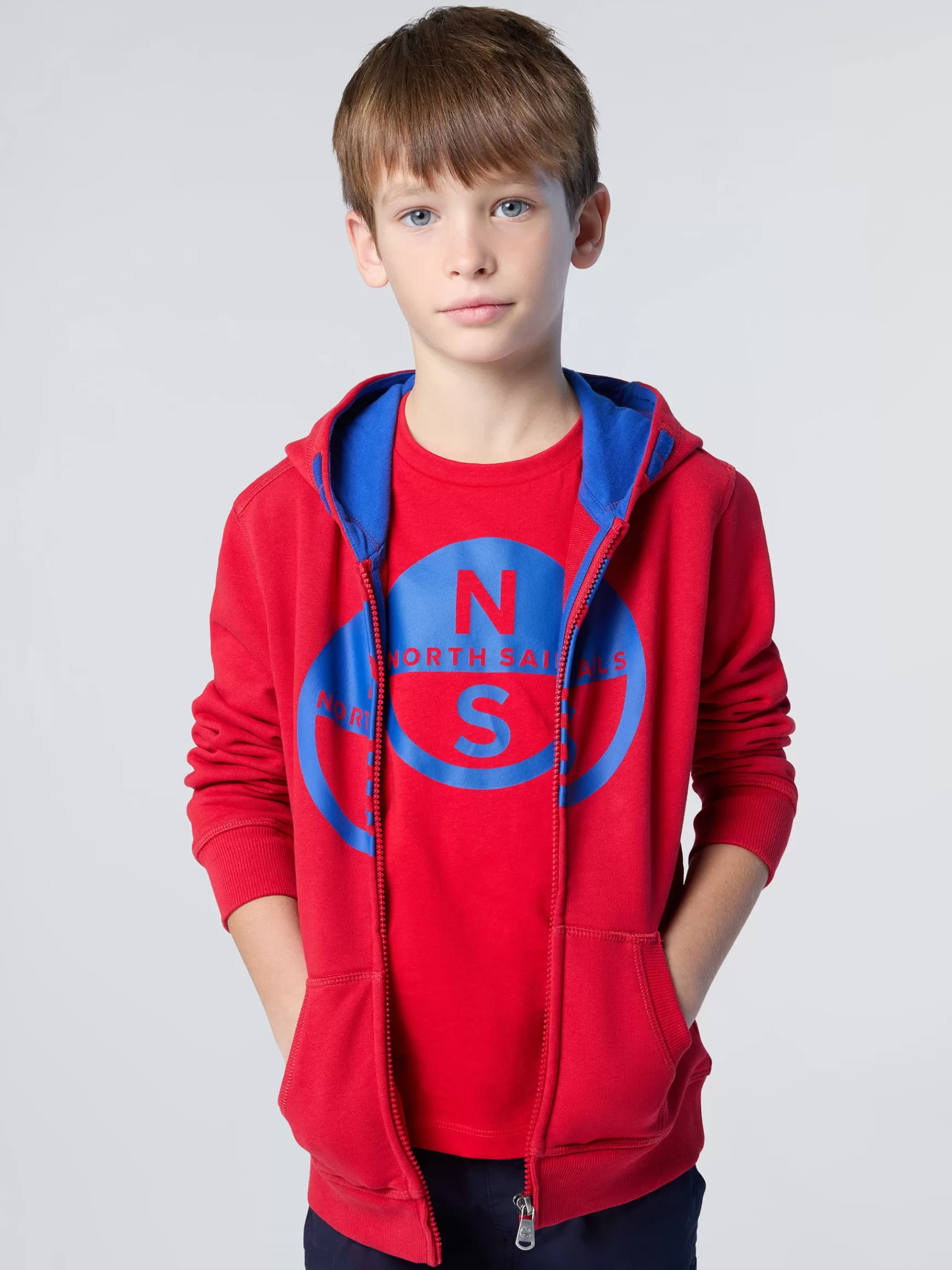 North Sails Felpa hoodie con maxi logo> Outlet