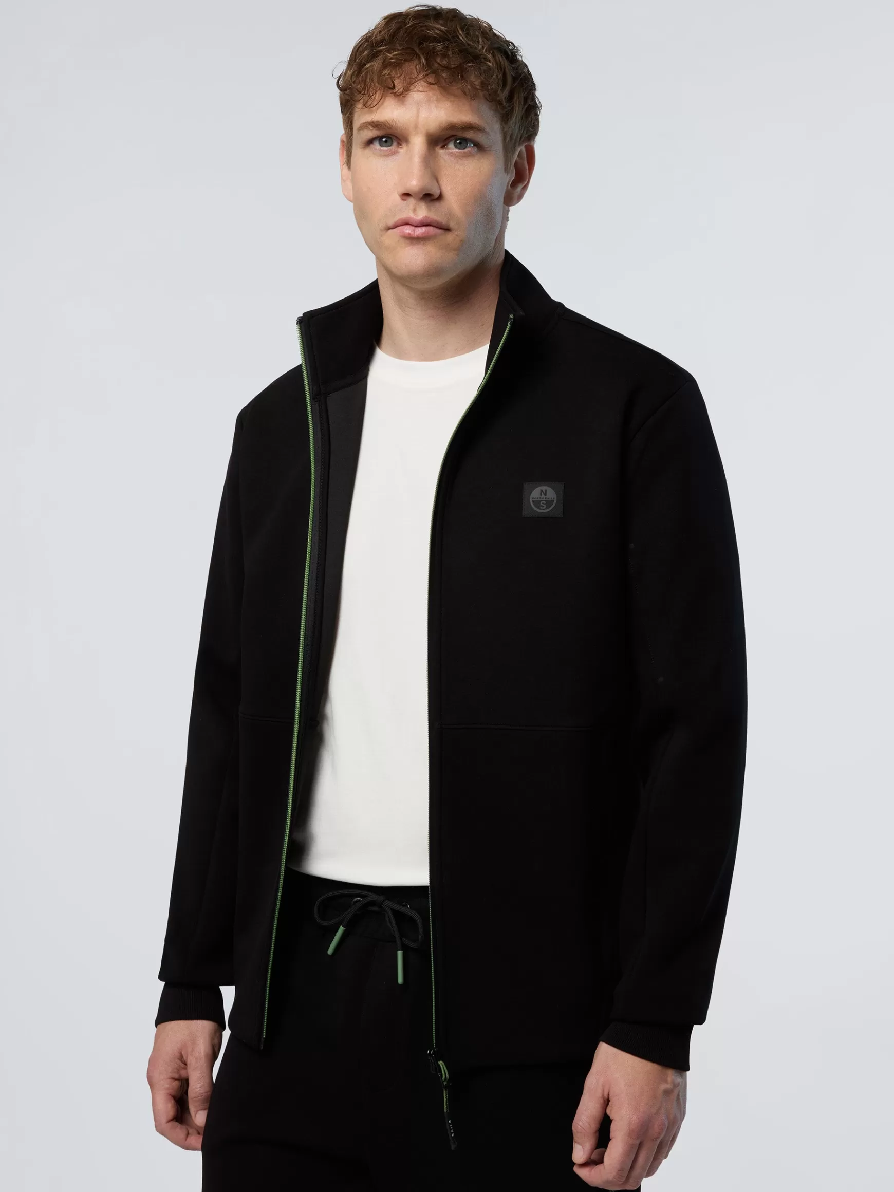 North Sails Felpa in scuba con zip>Uomo Shop By Look | Felpe