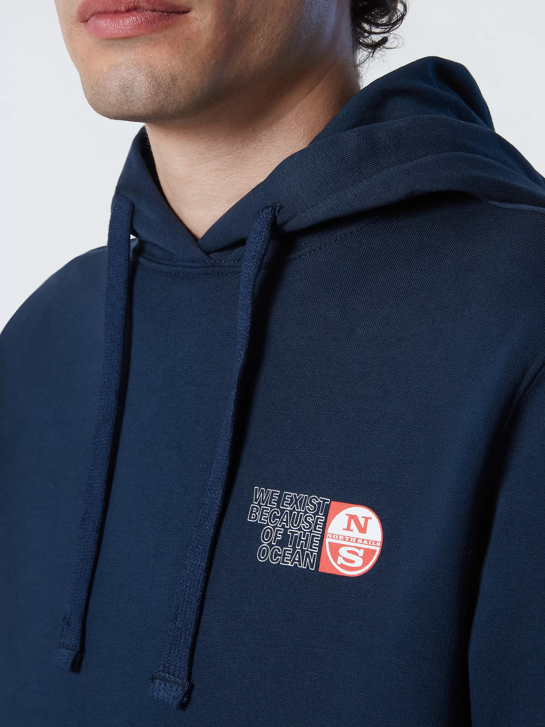 North Sails Felpa stampata con cappuccio>Uomo Outlet | Felpe