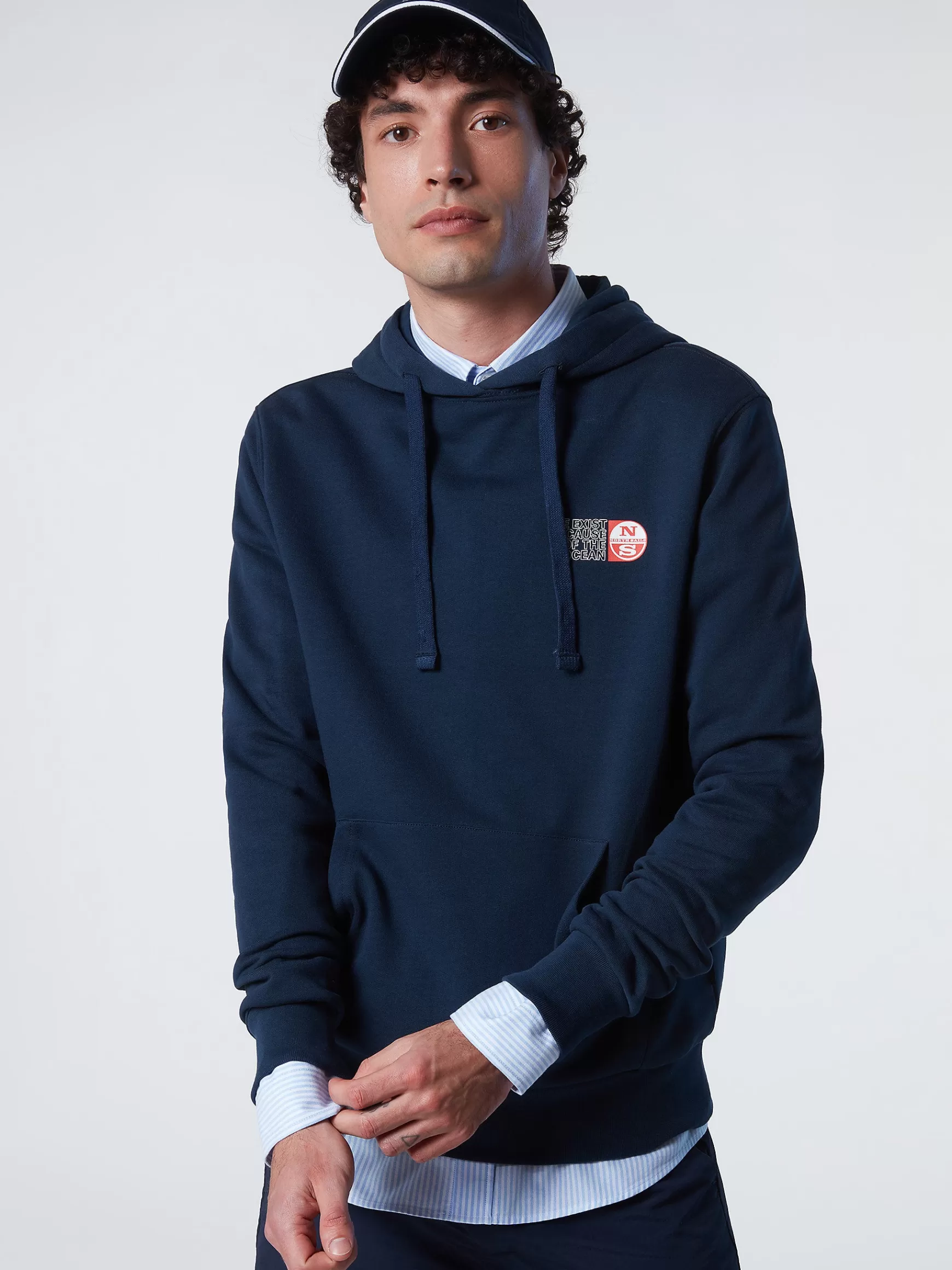 North Sails Felpa stampata con cappuccio>Uomo Outlet | Felpe