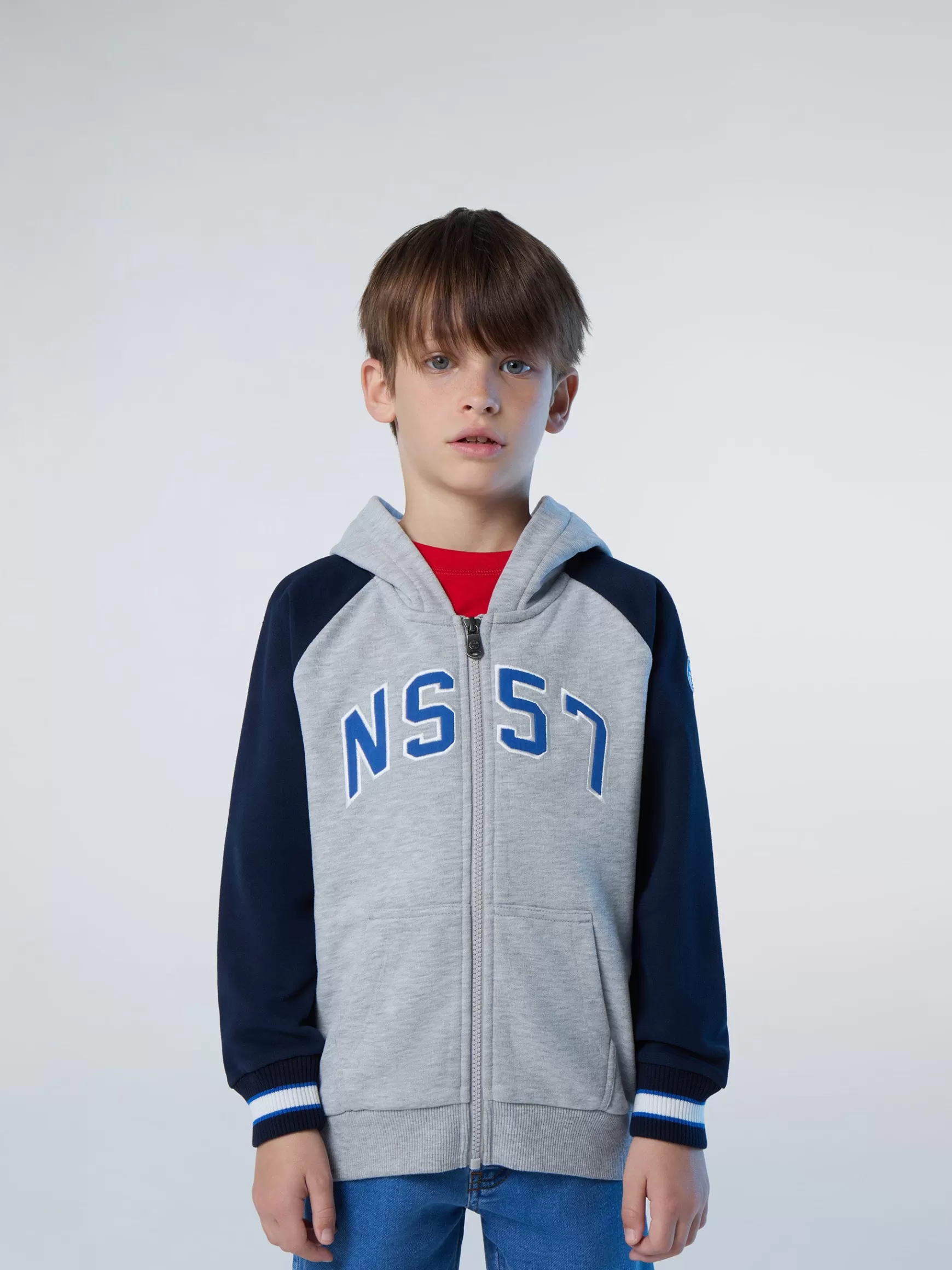 North Sails Felpa varsity con zip> Outlet