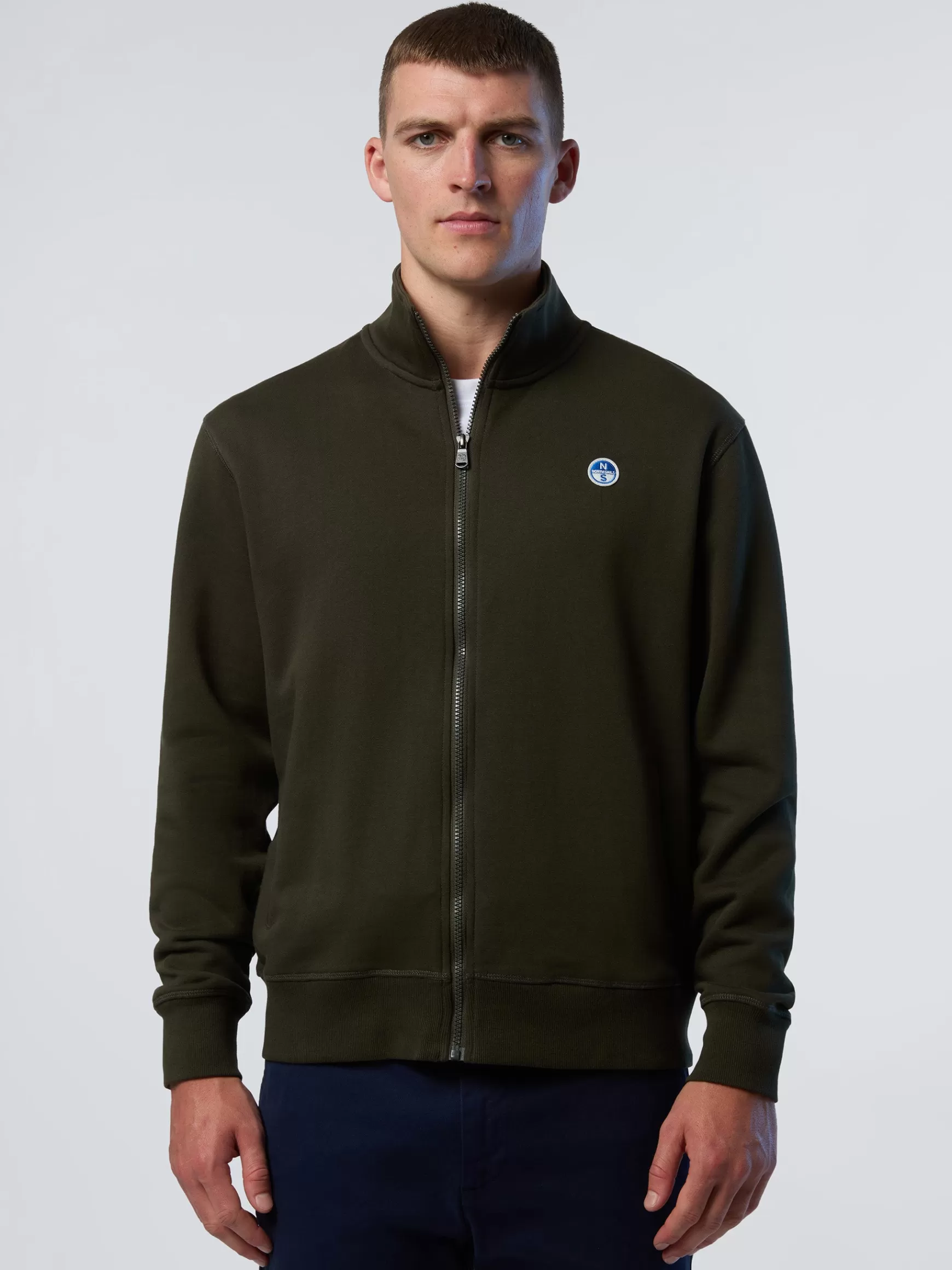 North Sails Full-zip sweatshirt with logo>Uomo Felpe
