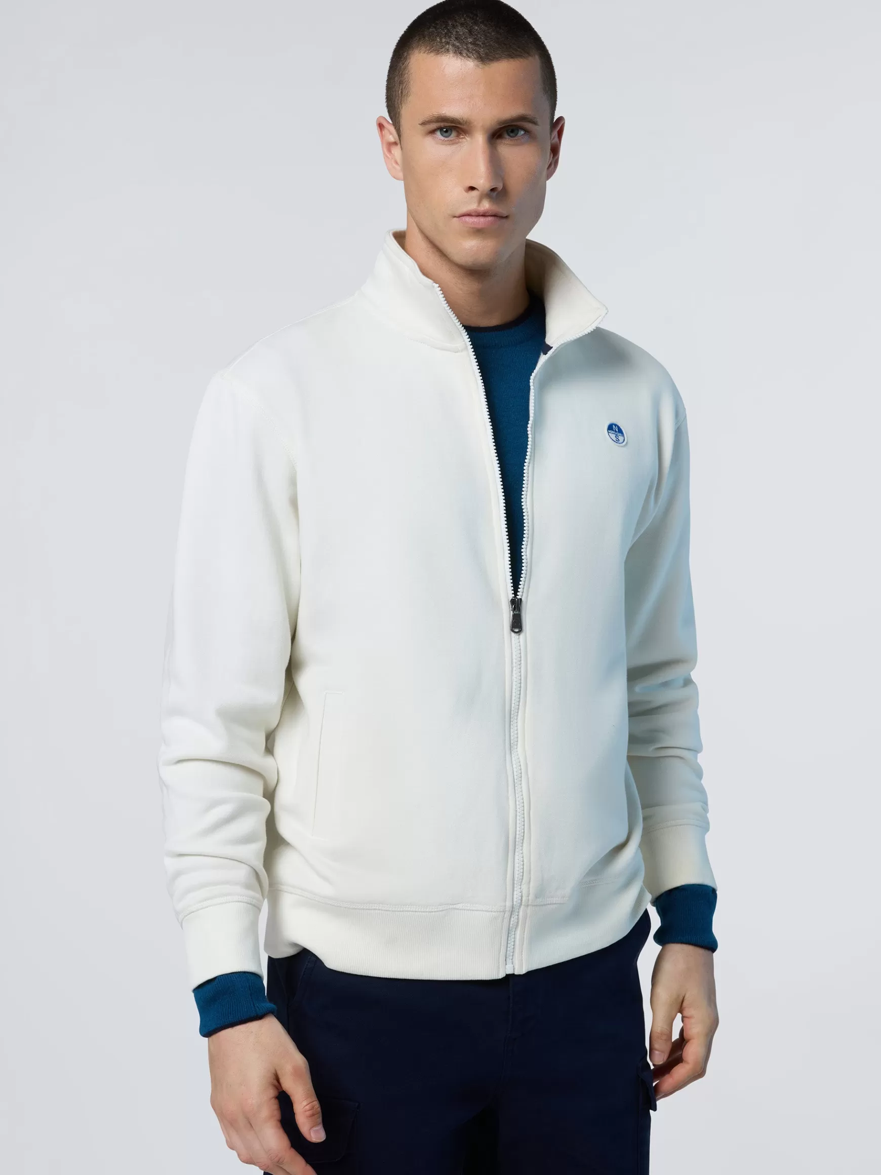 North Sails Full-zip sweatshirt with logo>Uomo Felpe