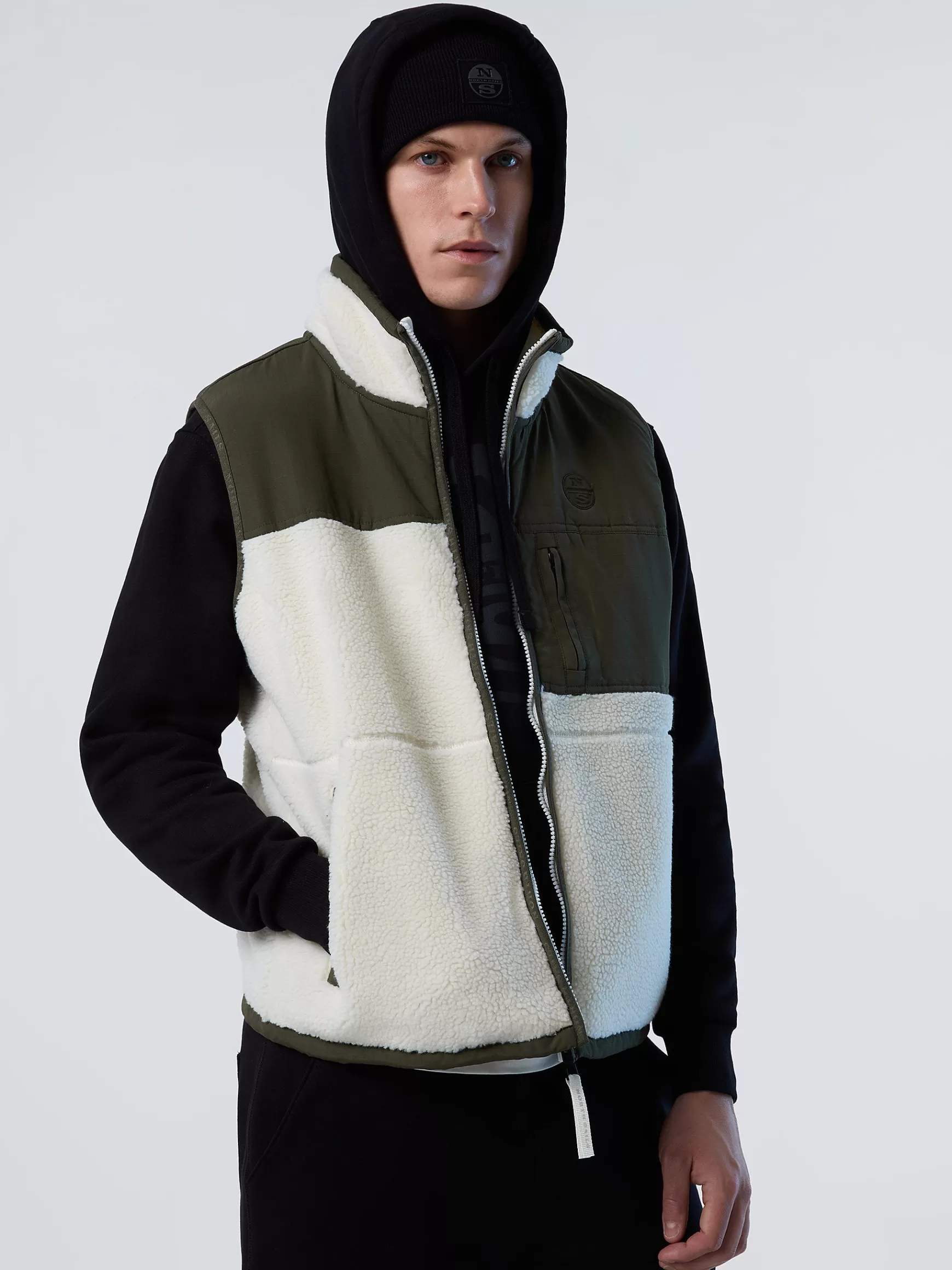North Sails Gilet in pile e ripstop>Uomo Outlet | Outlet
