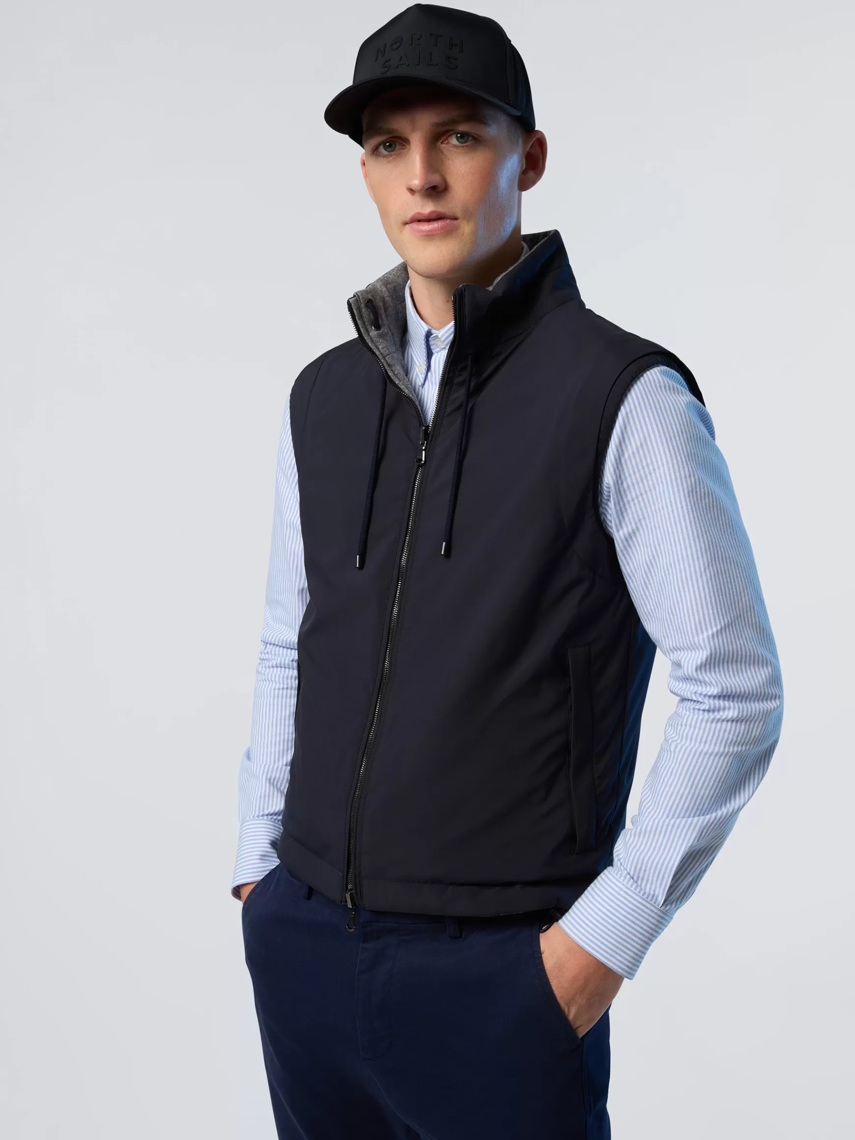 North Sails Gilet reversibile>Uomo Smanicati | Giacche