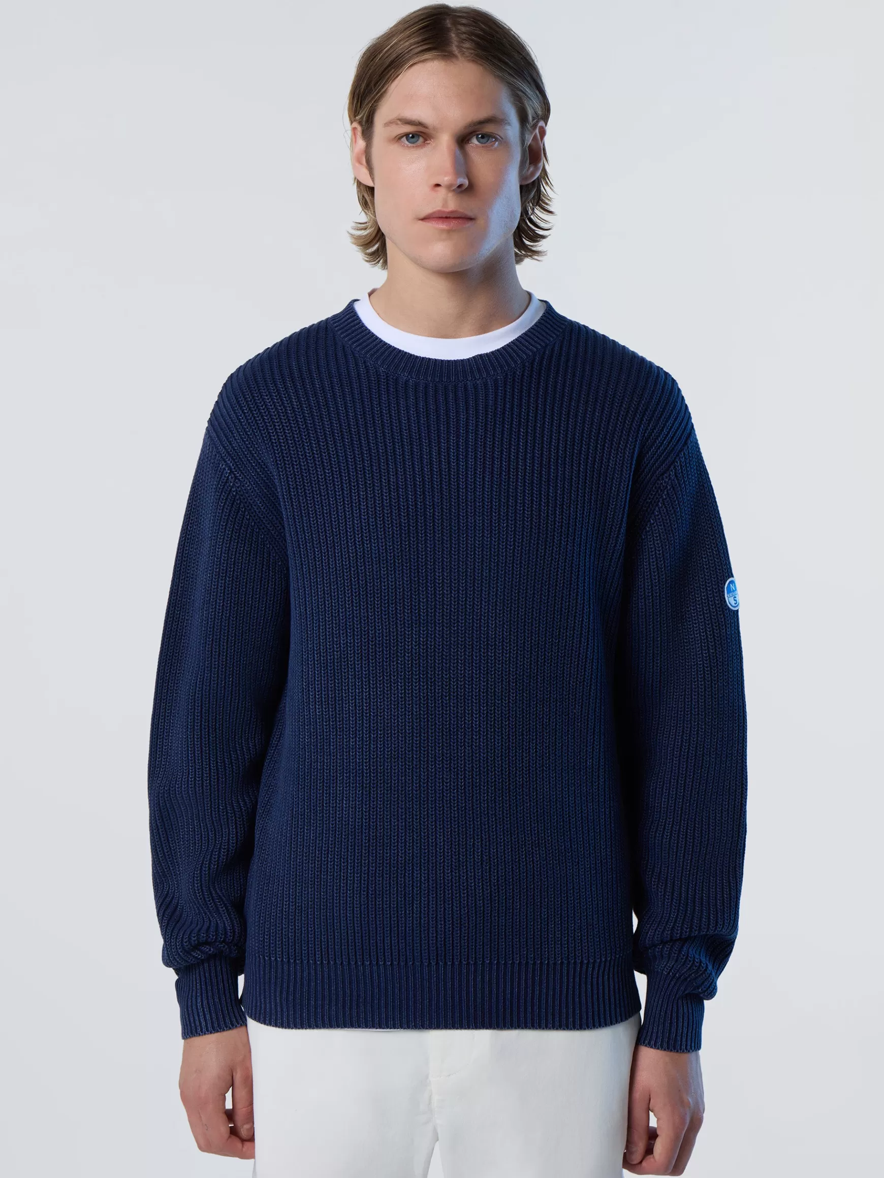 North Sails Maglia girocollo a costine>Uomo Outlet | Maglioni E Cardigan