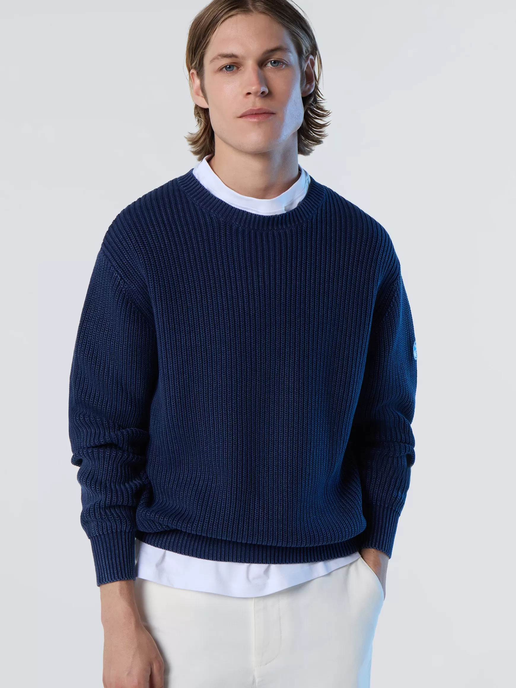 North Sails Maglia girocollo a costine>Uomo Outlet | Maglioni E Cardigan