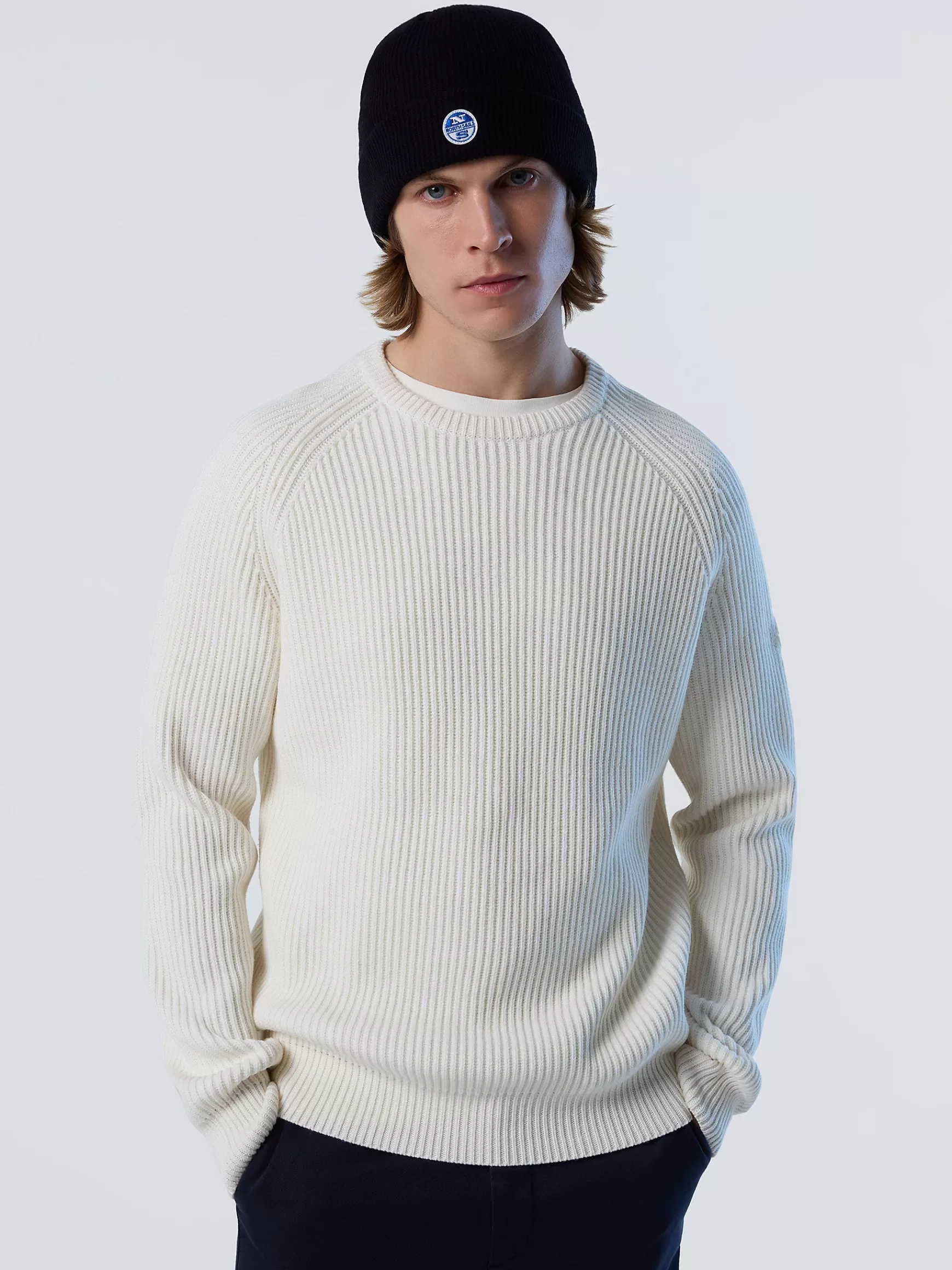 North Sails Maglia girocollo a costine>Uomo Outlet | Maglioni E Cardigan