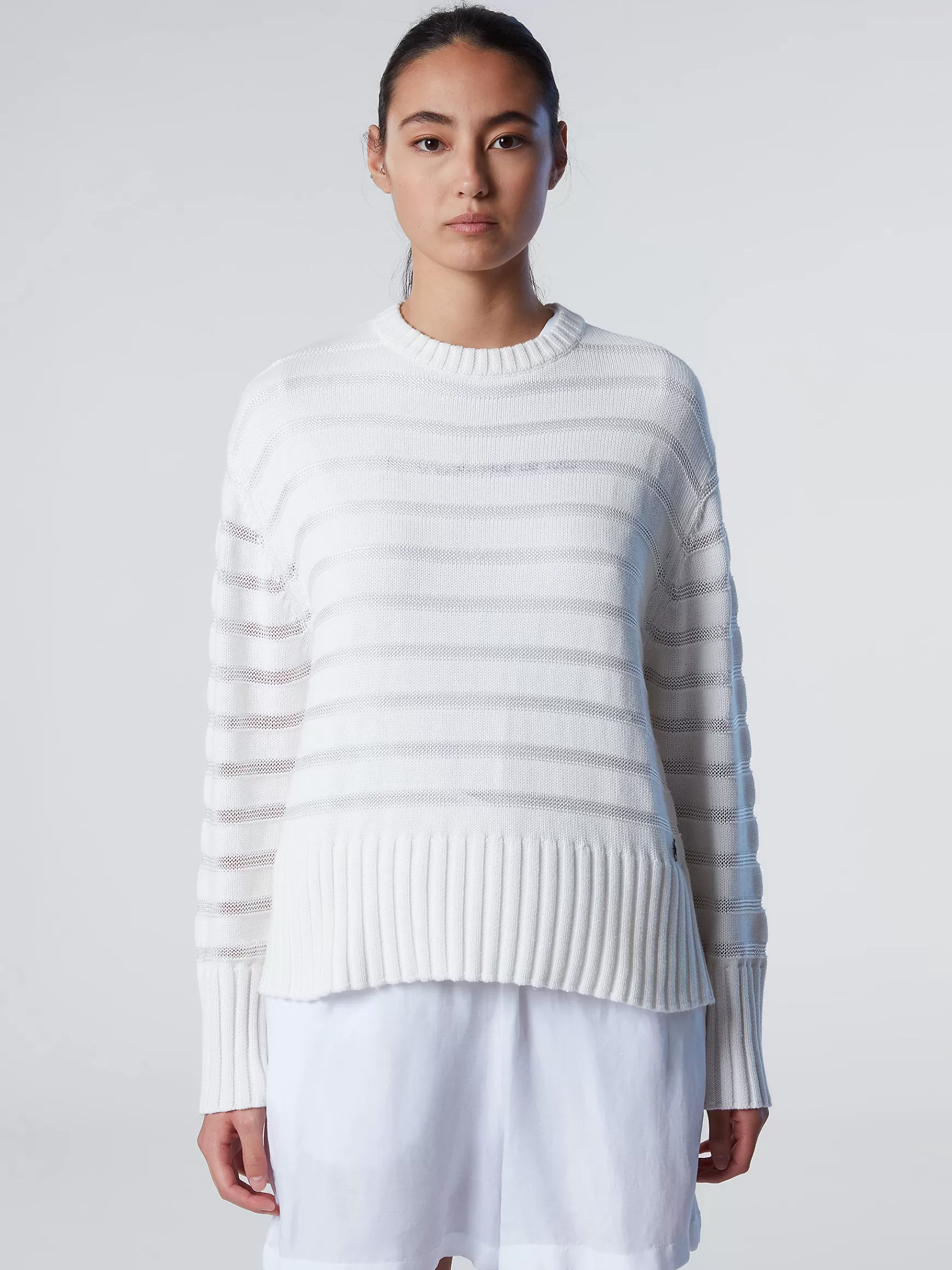 North Sails Maglia girocollo a righe>Donna Outlet | Maglioni E Cardigan