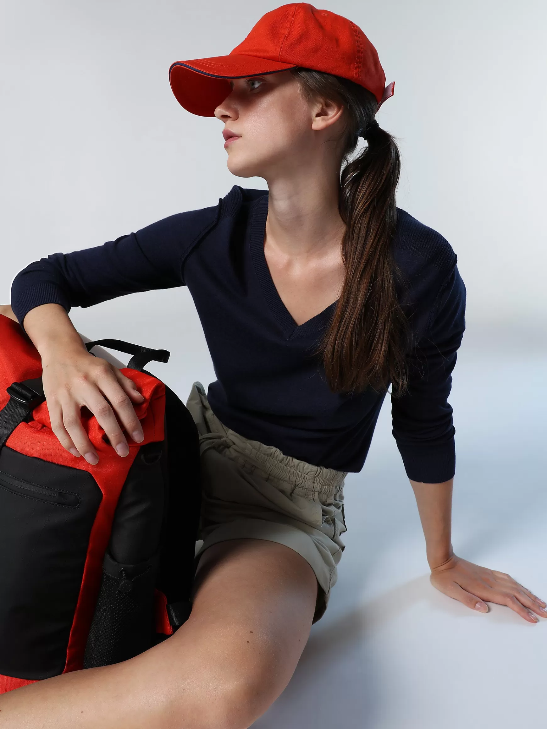 North Sails Maglia in aloe con collo a V>Donna Outlet