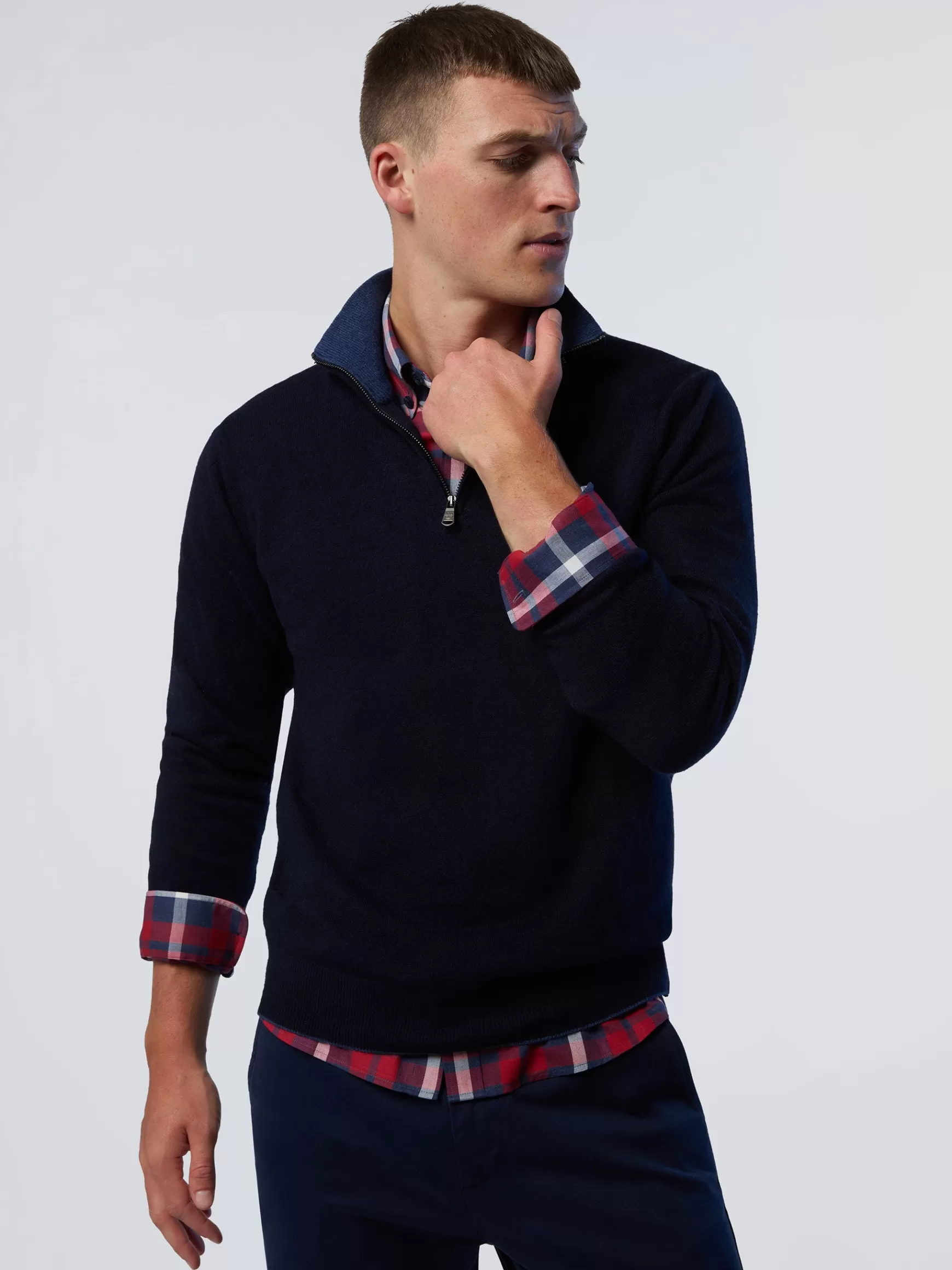 North Sails Maglione con mezza zip>Uomo Maglioni E Cardigan