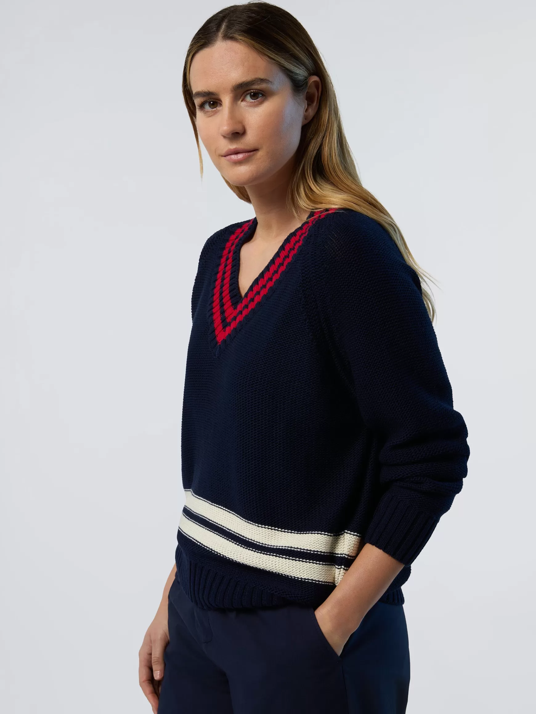 North Sails Maglione con scollo a V>Donna Outlet | Maglioni E Cardigan