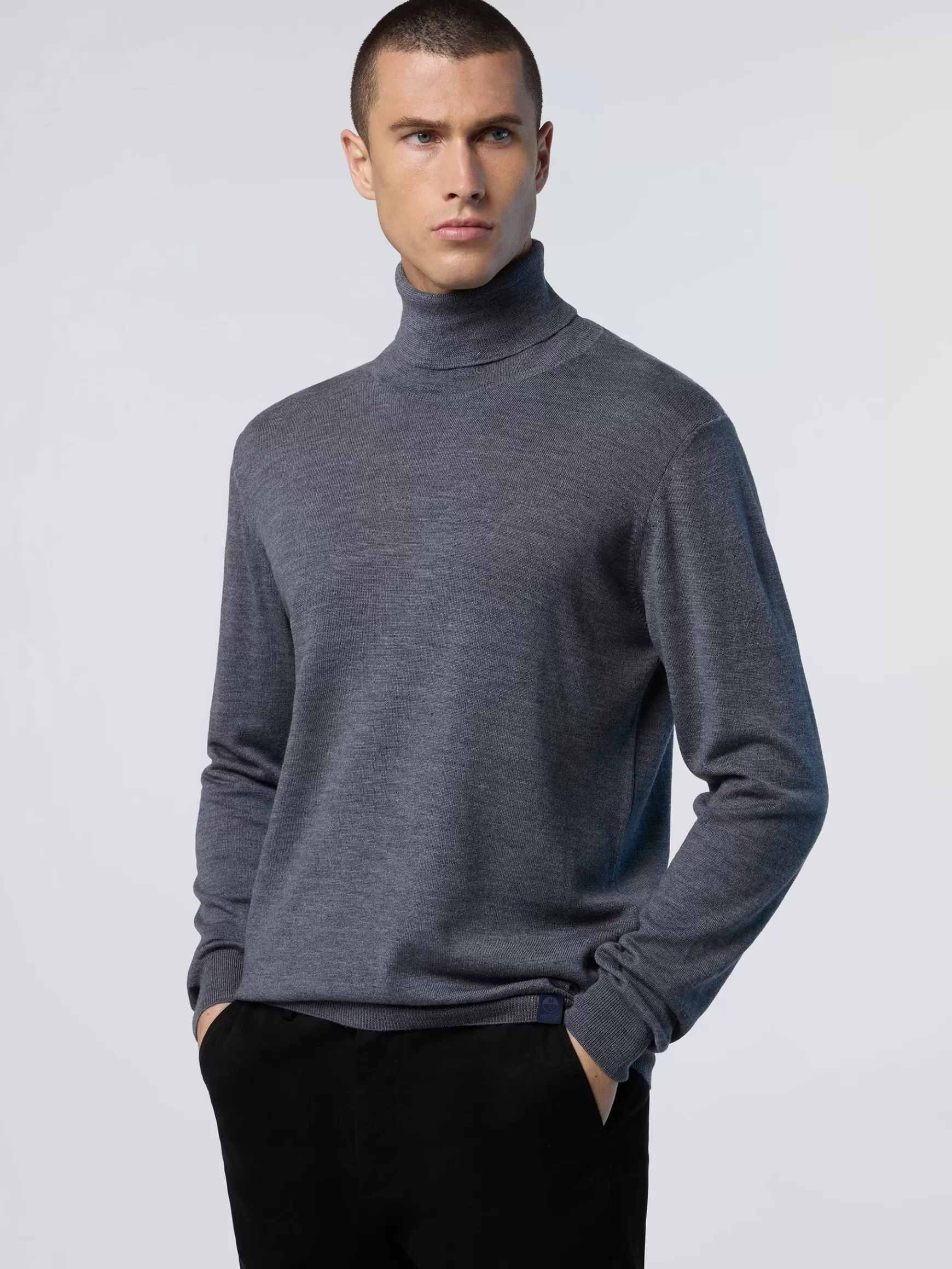 North Sails Maglione dolcevita in hydrowool>Uomo Maglioni E Cardigan
