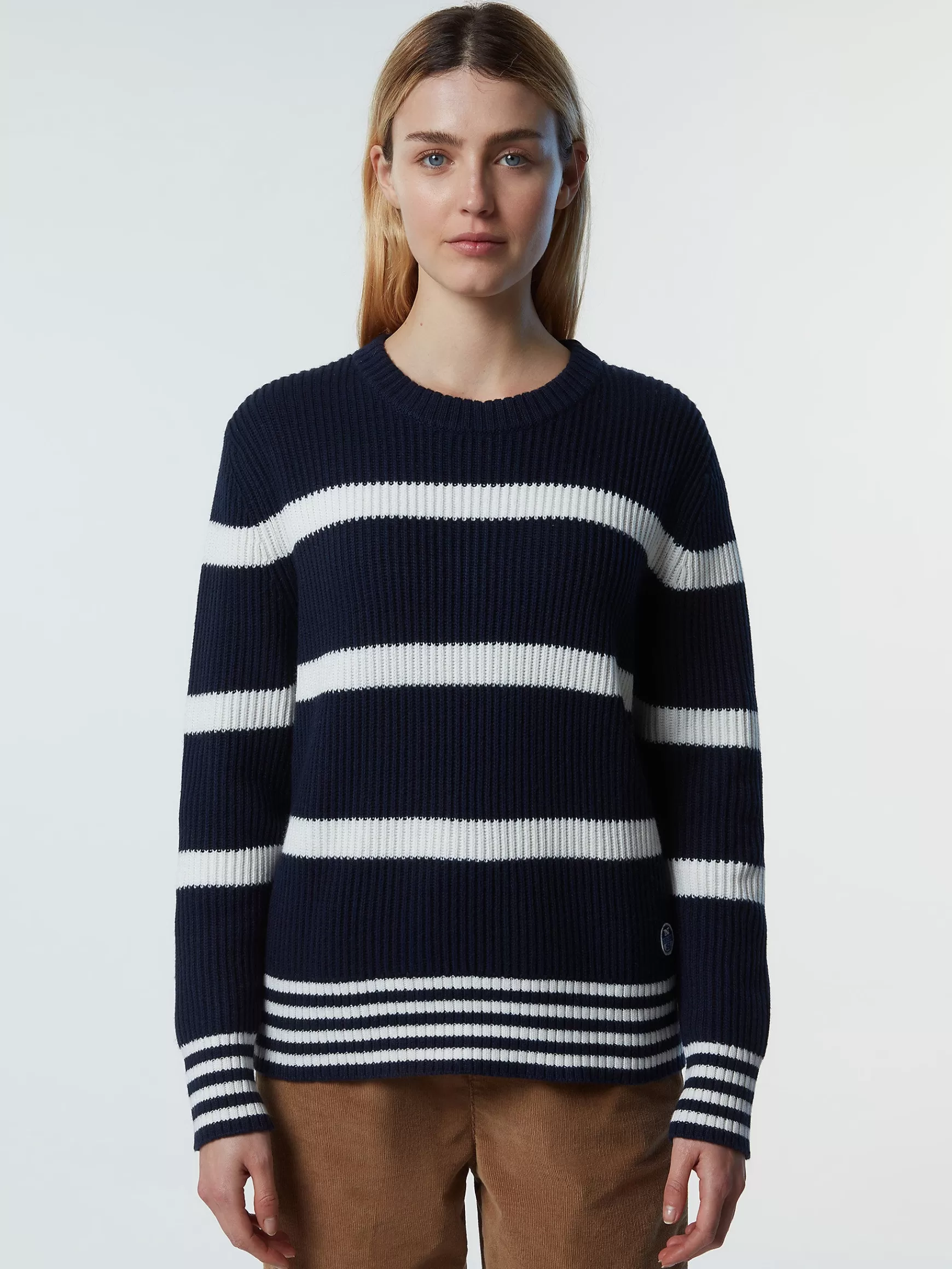 North Sails Maglione girocollo a righe>Donna Outlet | Maglioni E Cardigan