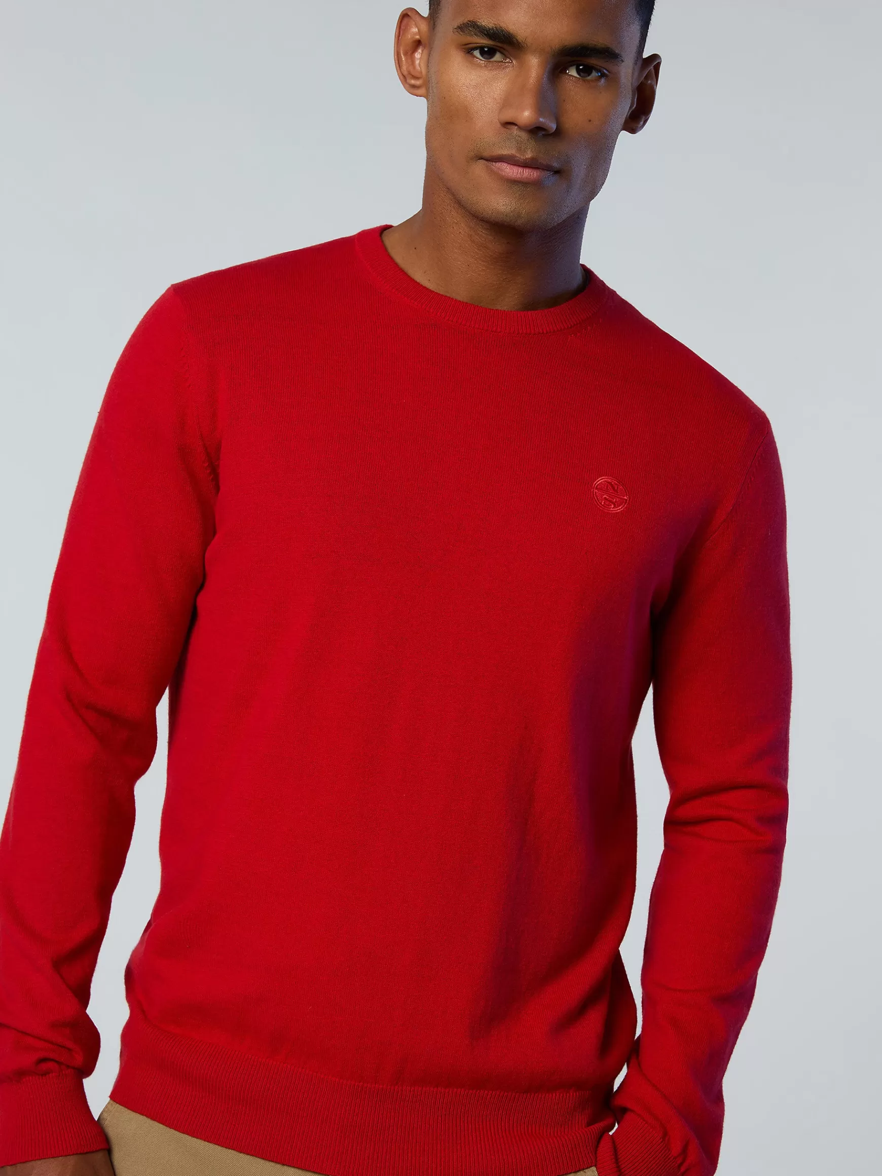 North Sails Maglione girocollo con logo>Uomo Outlet | Maglioni E Cardigan
