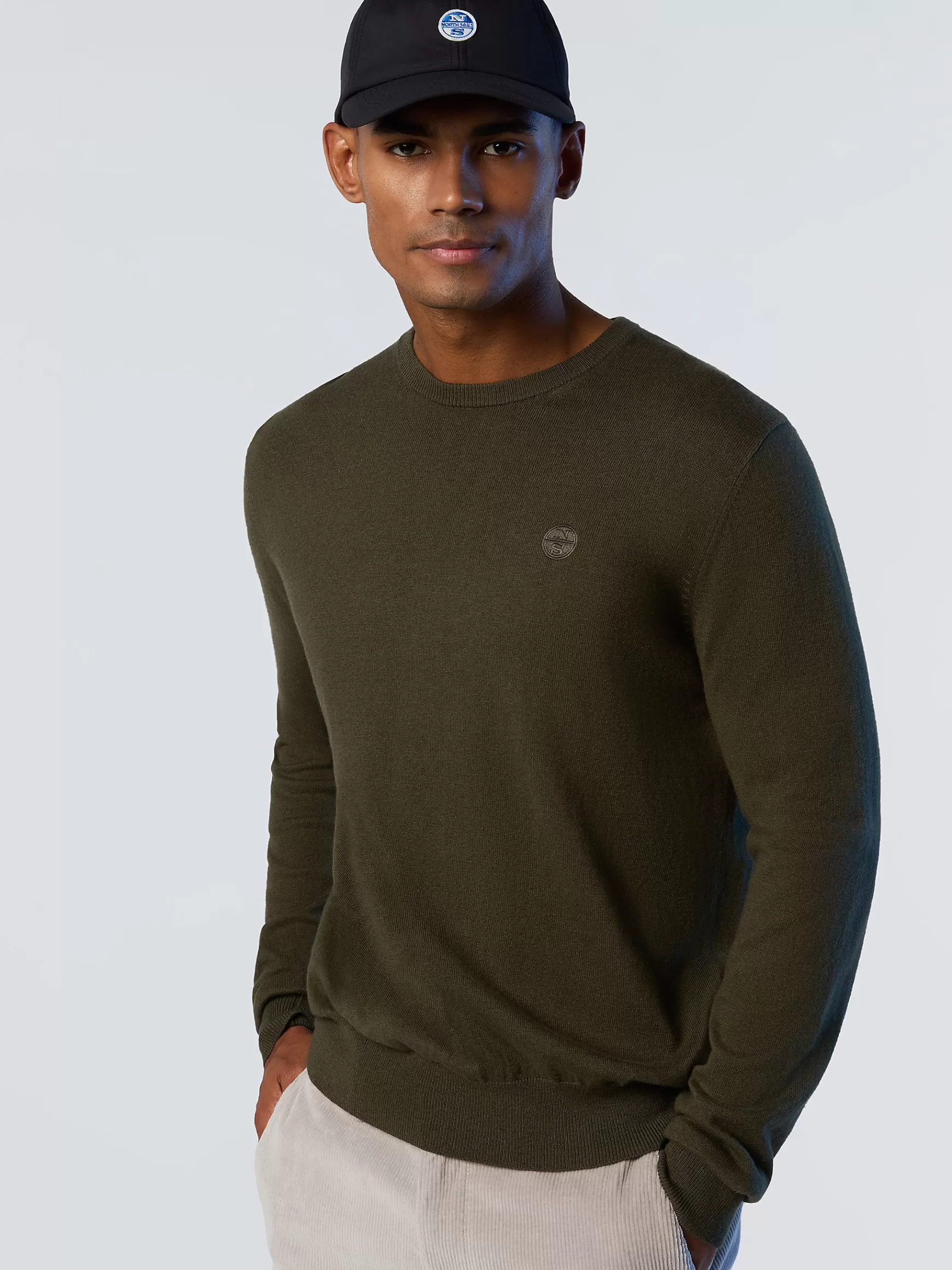 North Sails Maglione girocollo con logo>Uomo Outlet | Maglioni E Cardigan