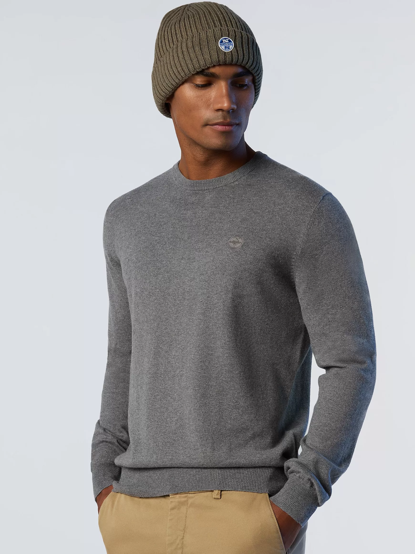 North Sails Maglione girocollo con logo>Uomo Outlet | Maglioni E Cardigan