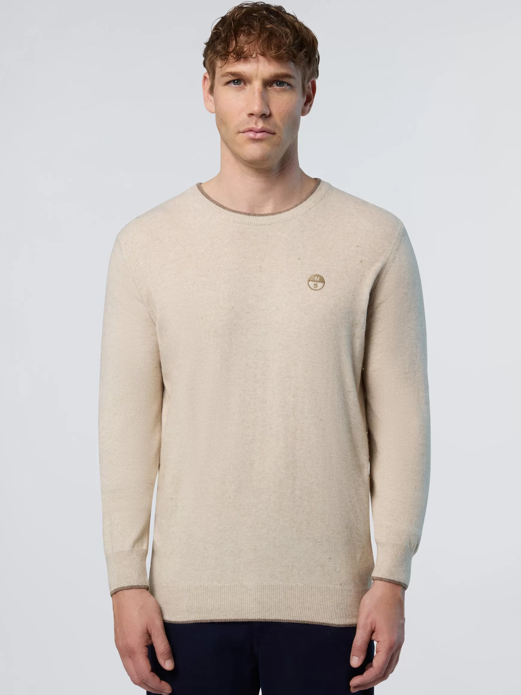 North Sails Maglione girocollo in cashmere>Uomo Maglioni E Cardigan