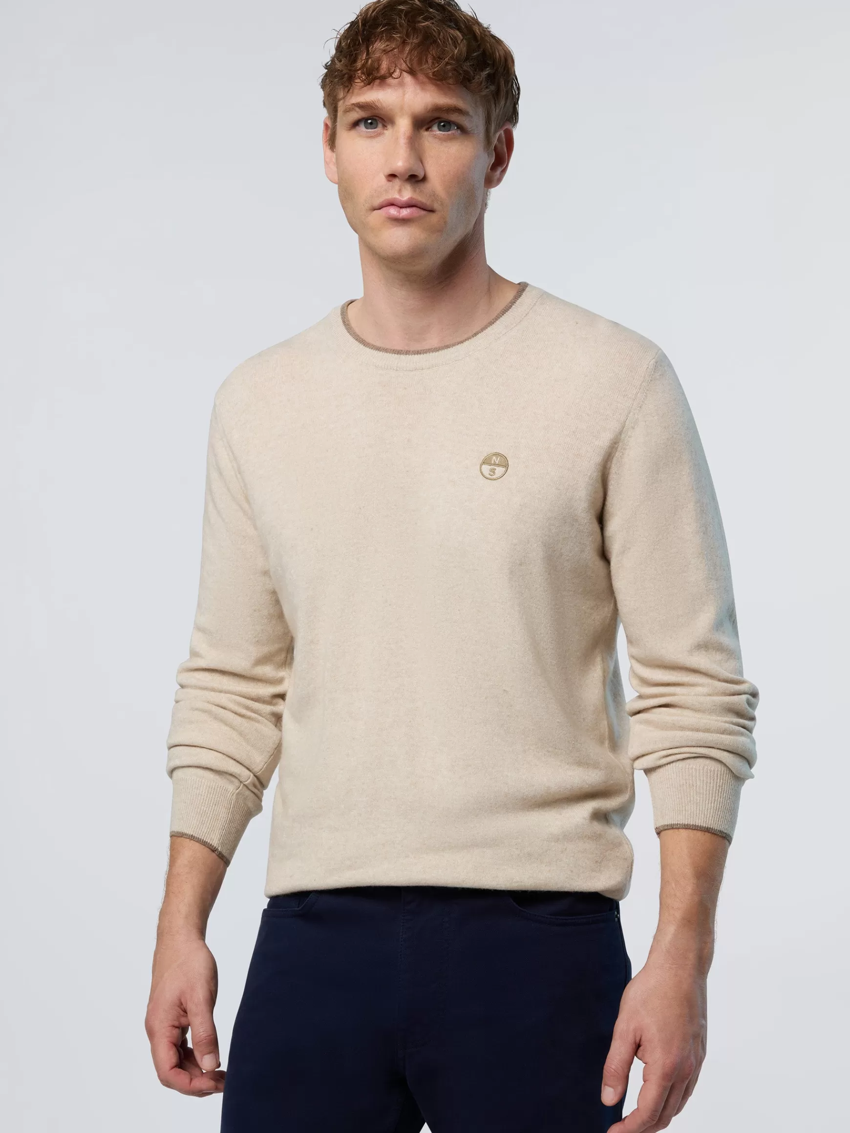 North Sails Maglione girocollo in cashmere>Uomo Maglioni E Cardigan