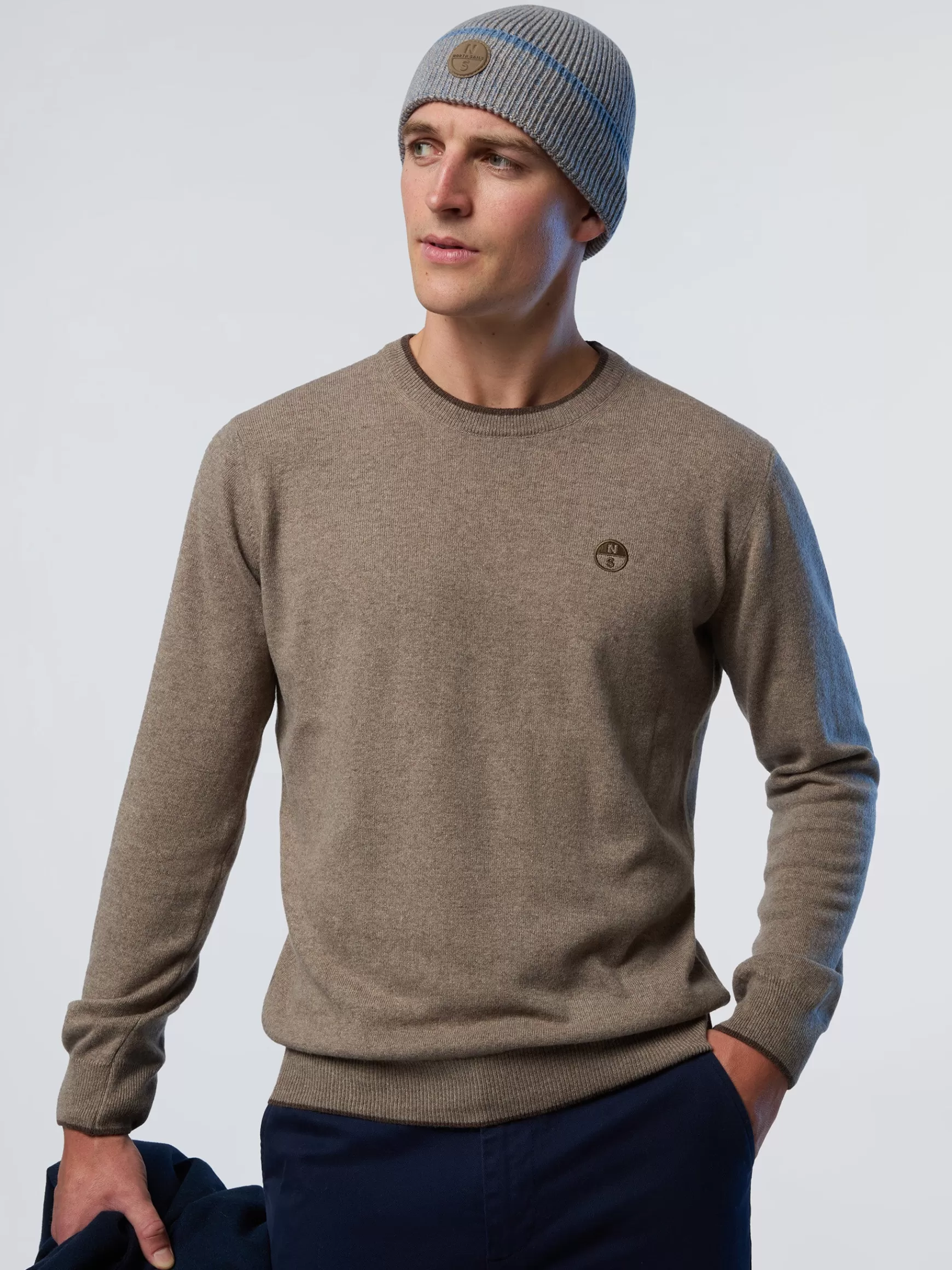 North Sails Maglione girocollo in cashmere>Uomo Maglioni E Cardigan