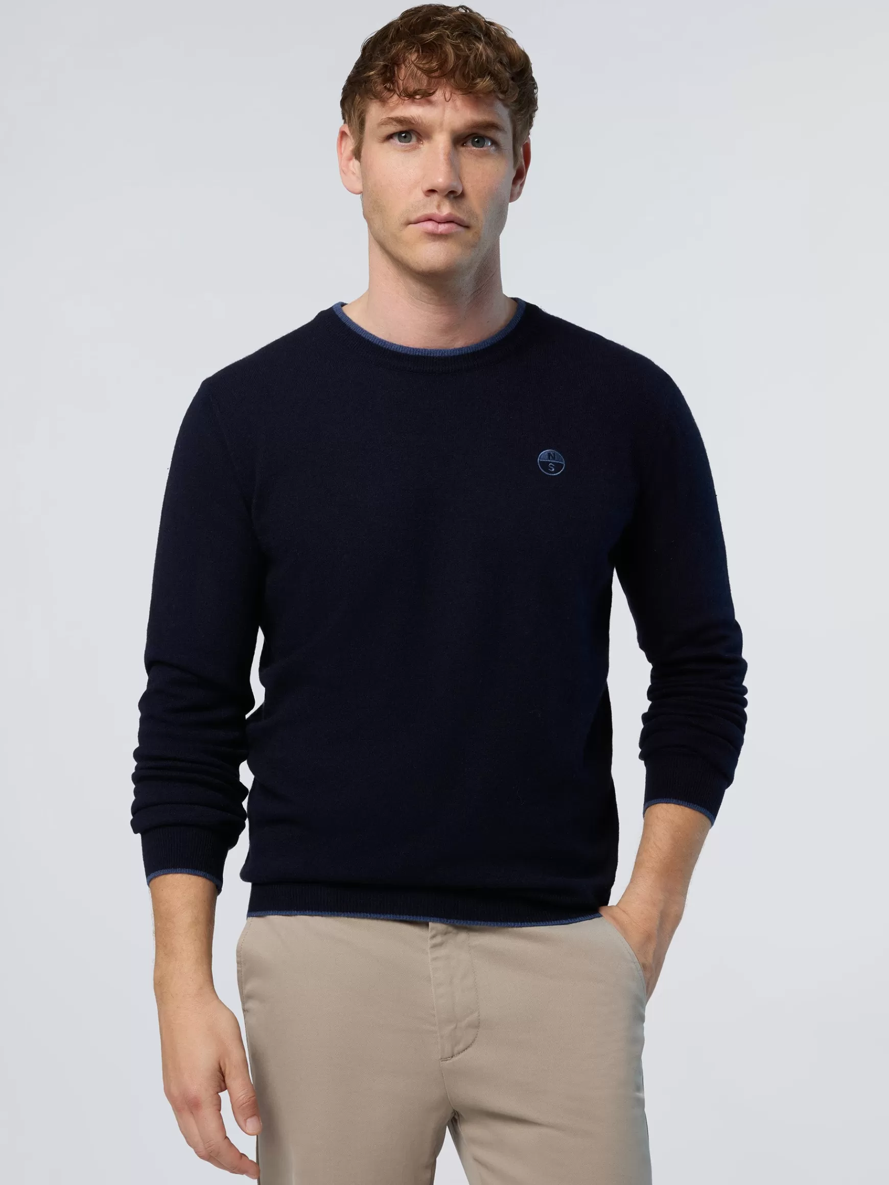 North Sails Maglione girocollo in cashmere>Uomo Maglioni E Cardigan