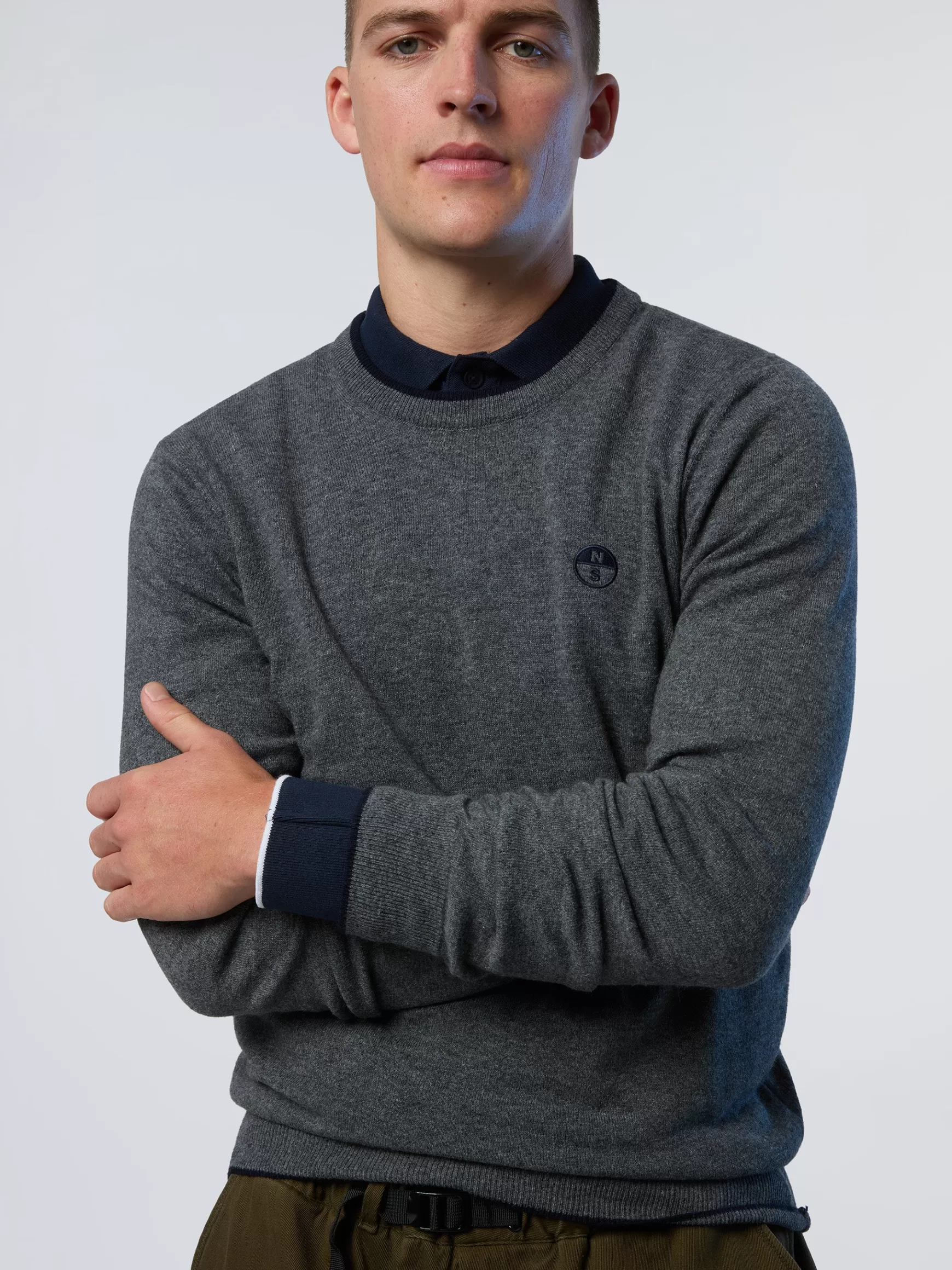 North Sails Maglione girocollo in cashmere>Uomo Maglioni E Cardigan