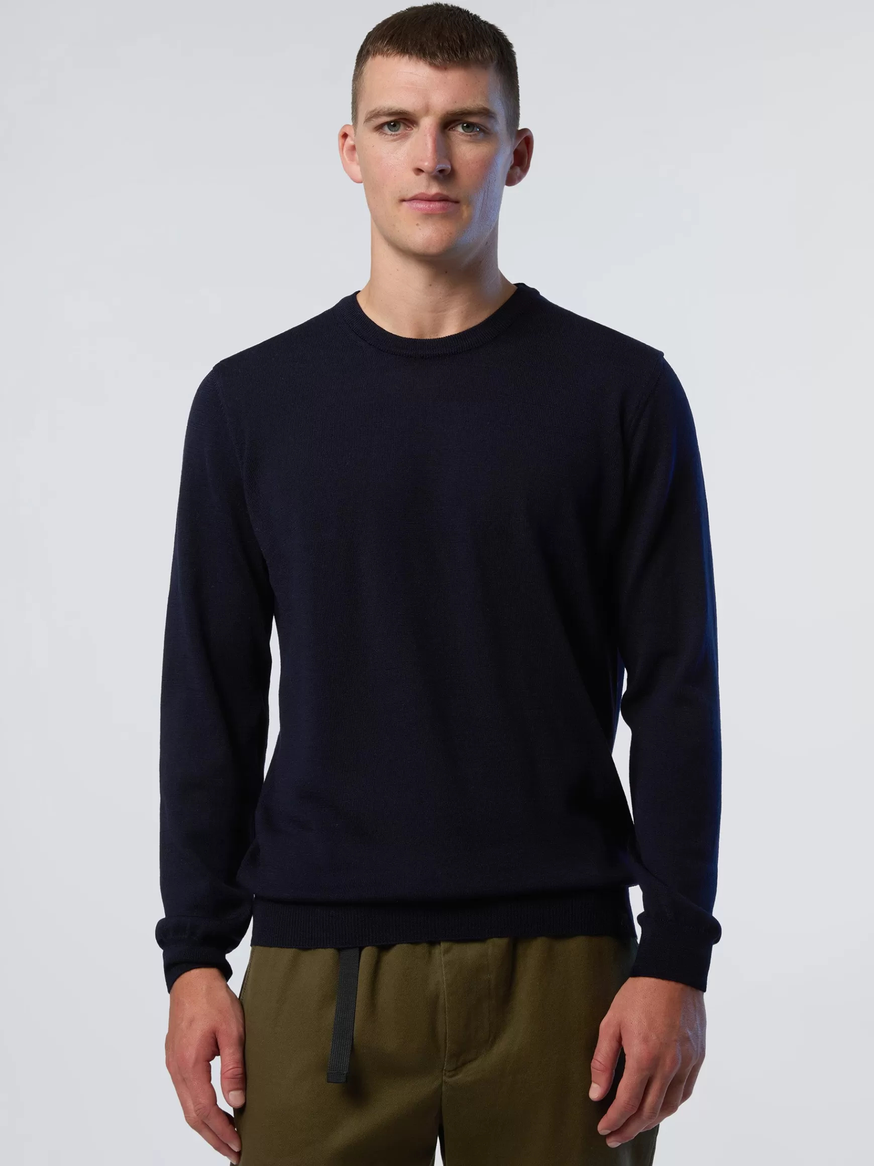 North Sails Maglione girocollo in hydrowool>Uomo Maglioni E Cardigan