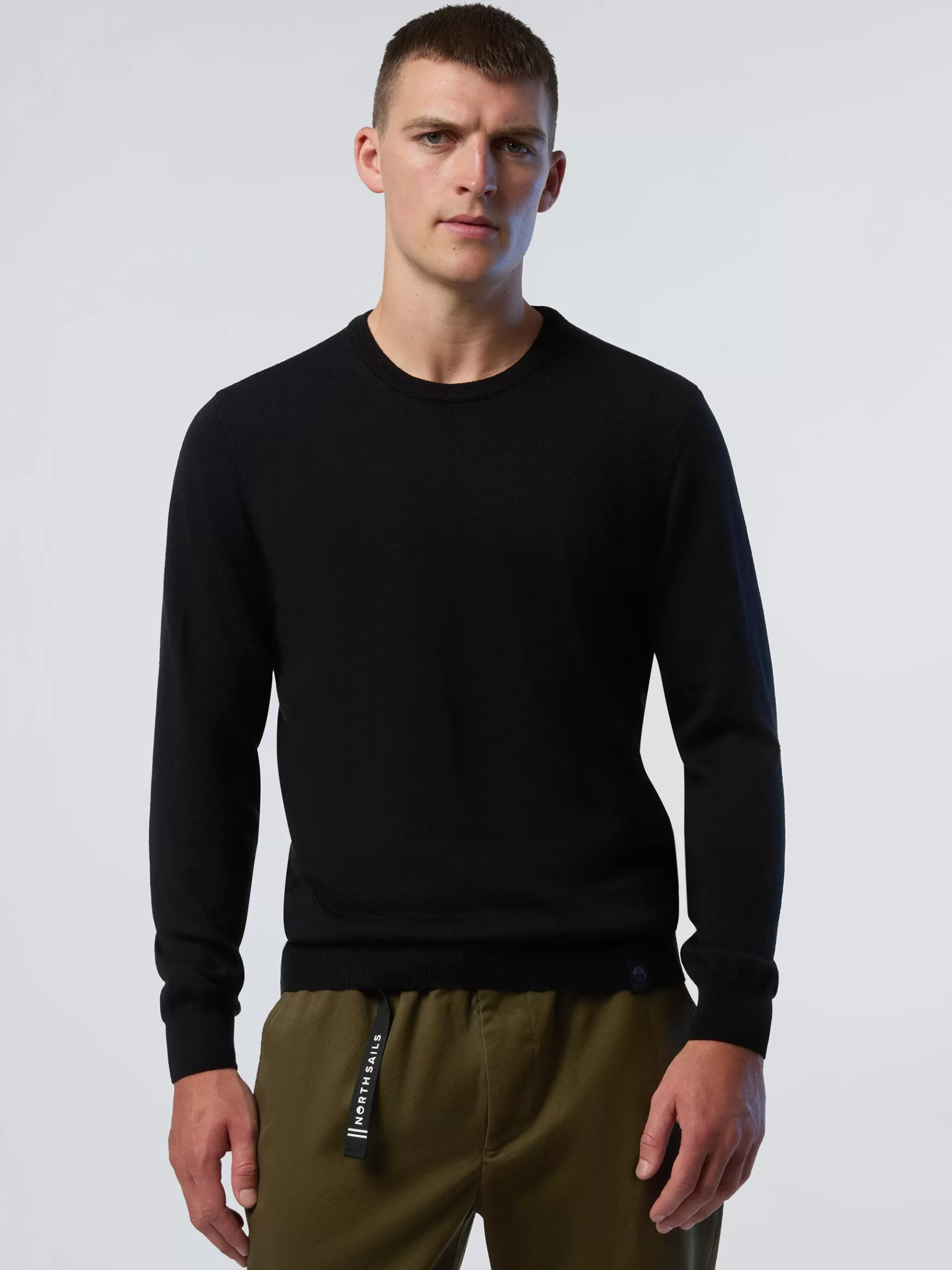 North Sails Maglione girocollo in hydrowool>Uomo Maglioni E Cardigan