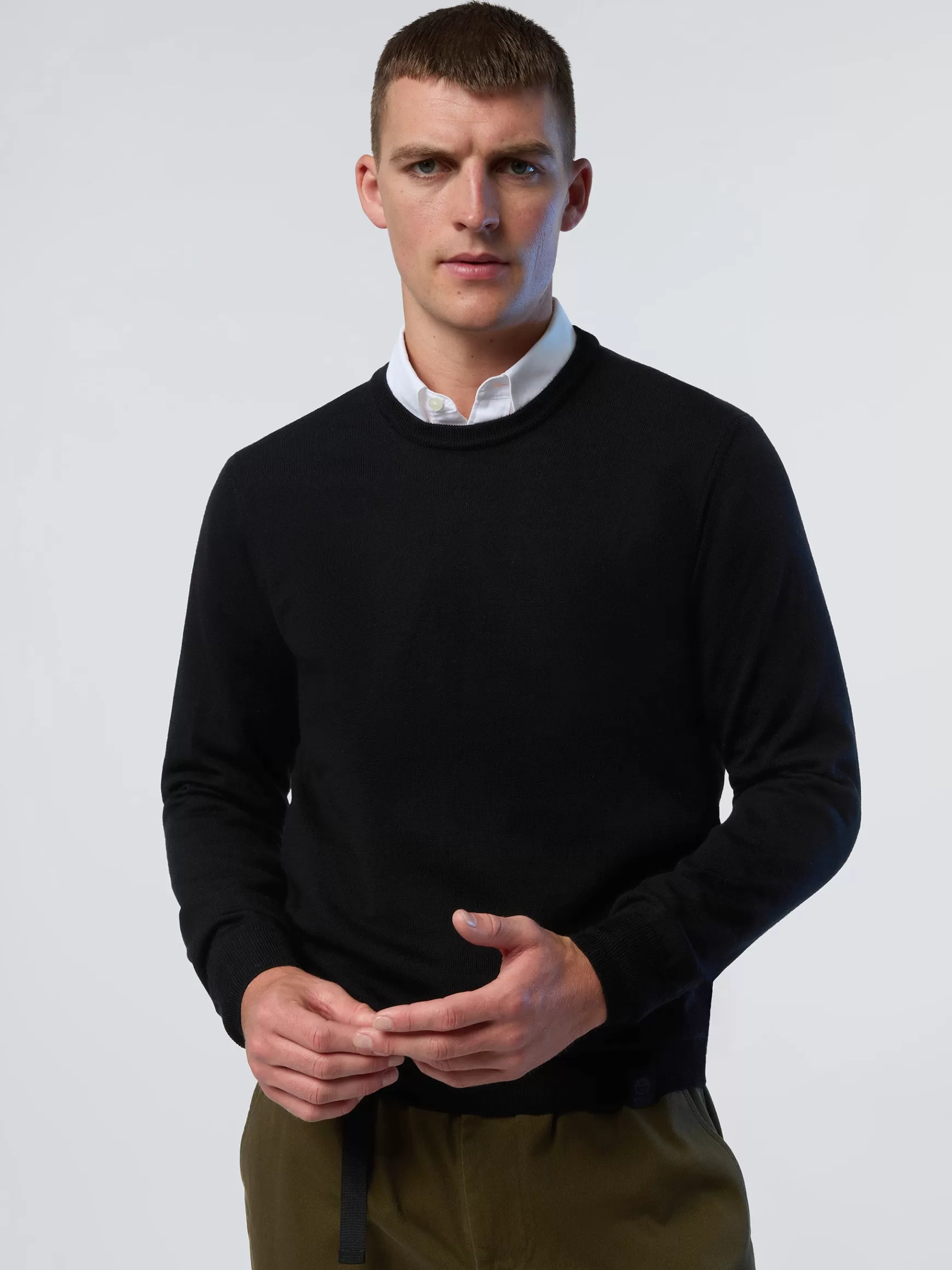 North Sails Maglione girocollo in hydrowool>Uomo Maglioni E Cardigan