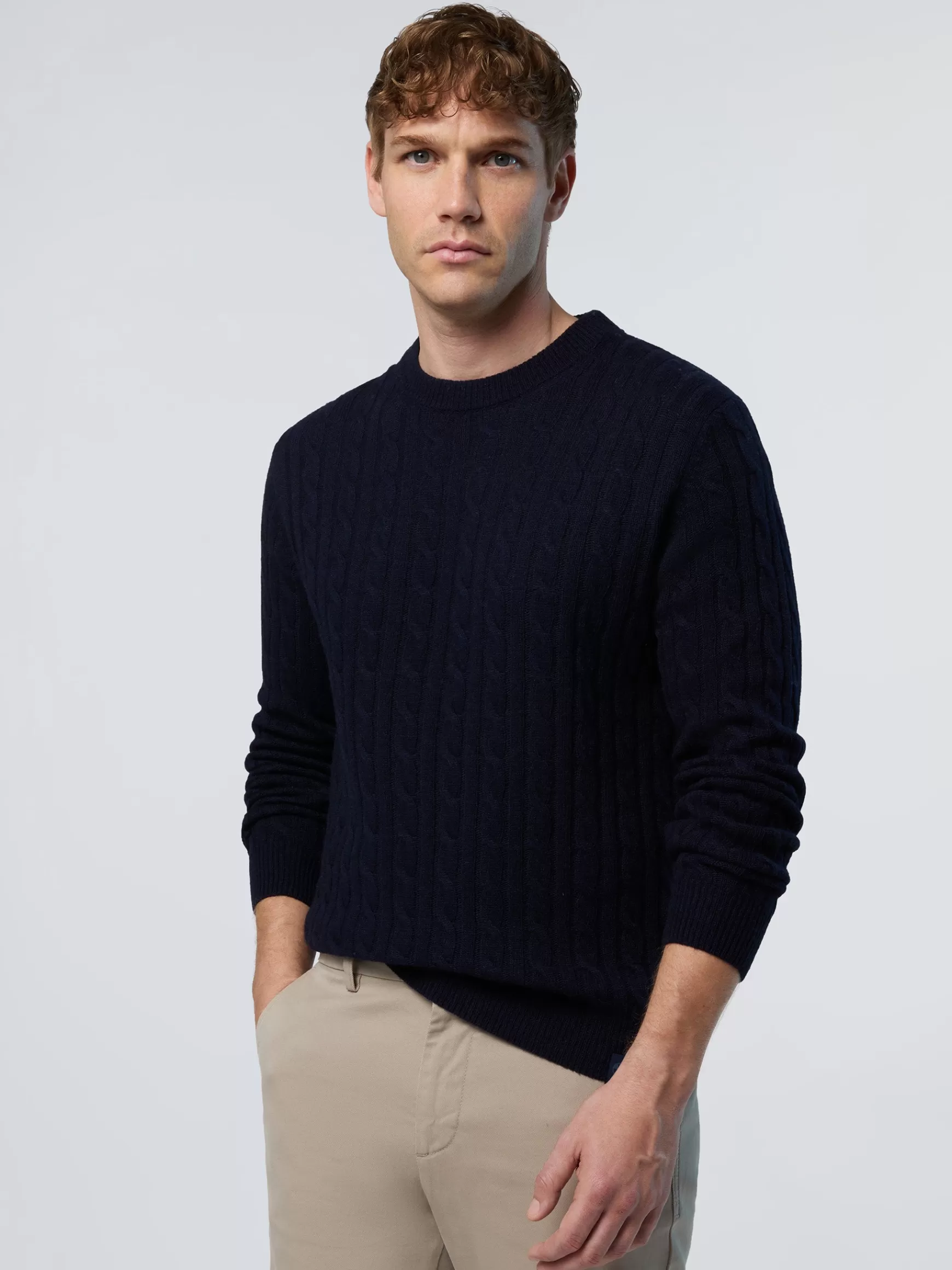 North Sails Maglione in cashmere a trecce>Uomo Shop By Look | Maglioni E Cardigan